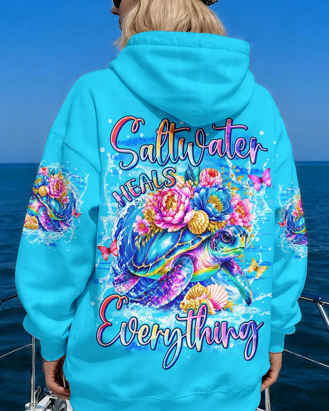 SALTWATER HEALS EVERYTHING TURTLE ALL OVER PRINT - TYLN0506263
