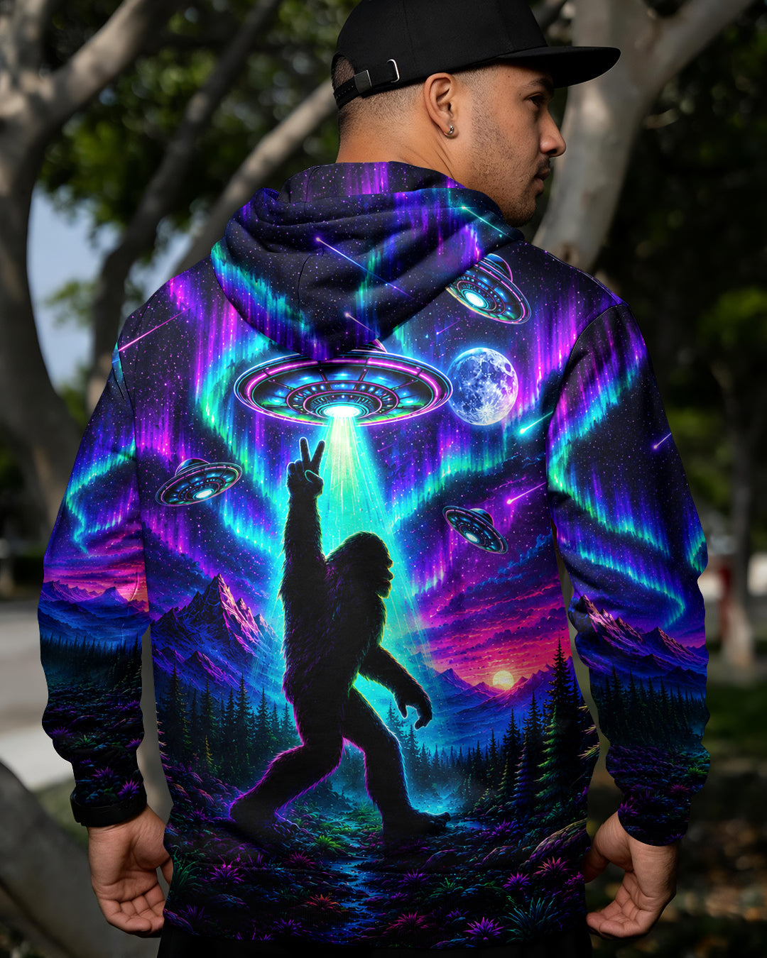 BIGFOOT UFO AURORA ALL OVER PRINT - TLHG0907262