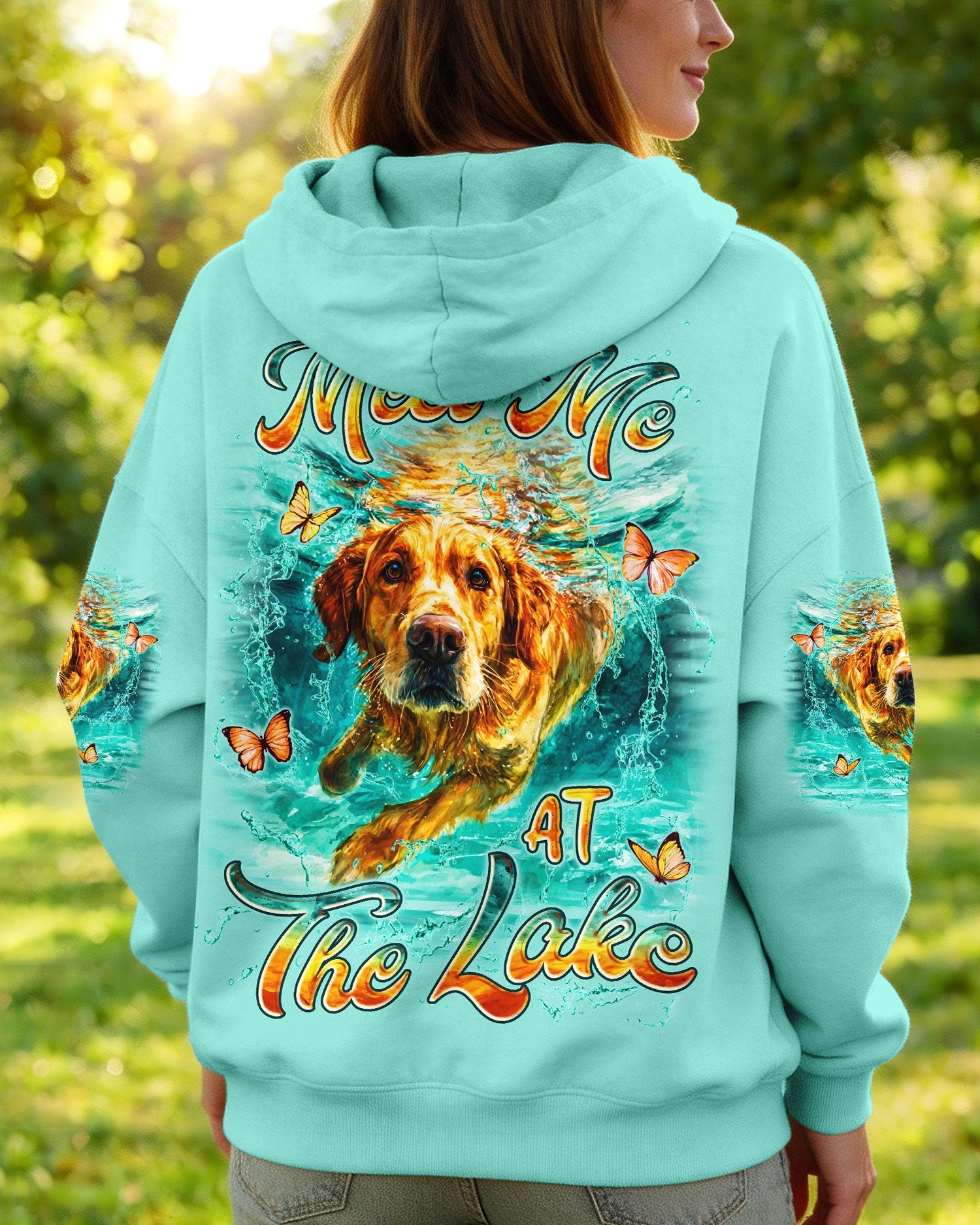 MEET ME AT THE LAKE GOLDEN RETRIEVER DOG ALL OVER PRINT - TYLN225262