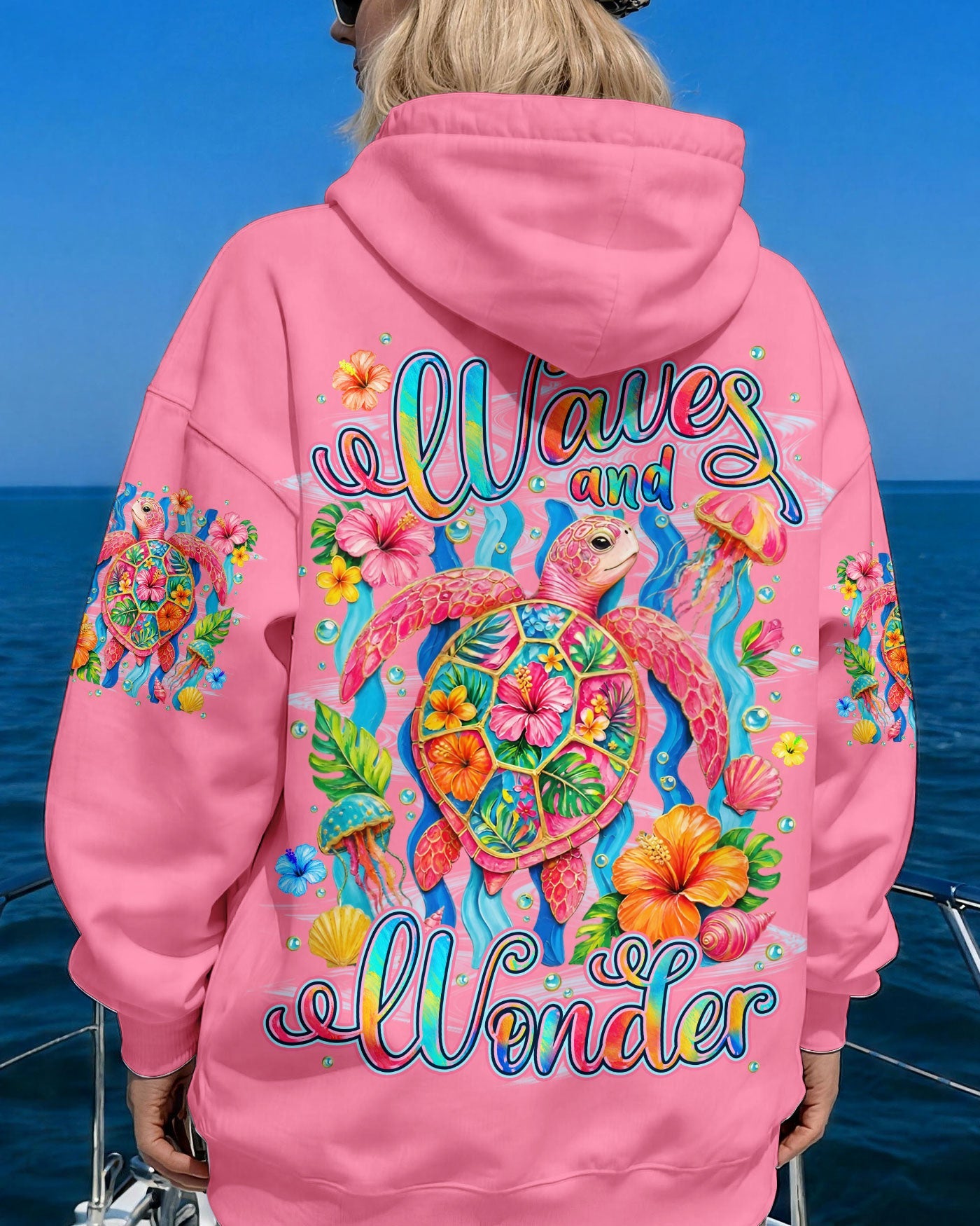 WAVES AND WONDER TURTLE ALL OVER PRINT -TYLN1506261
