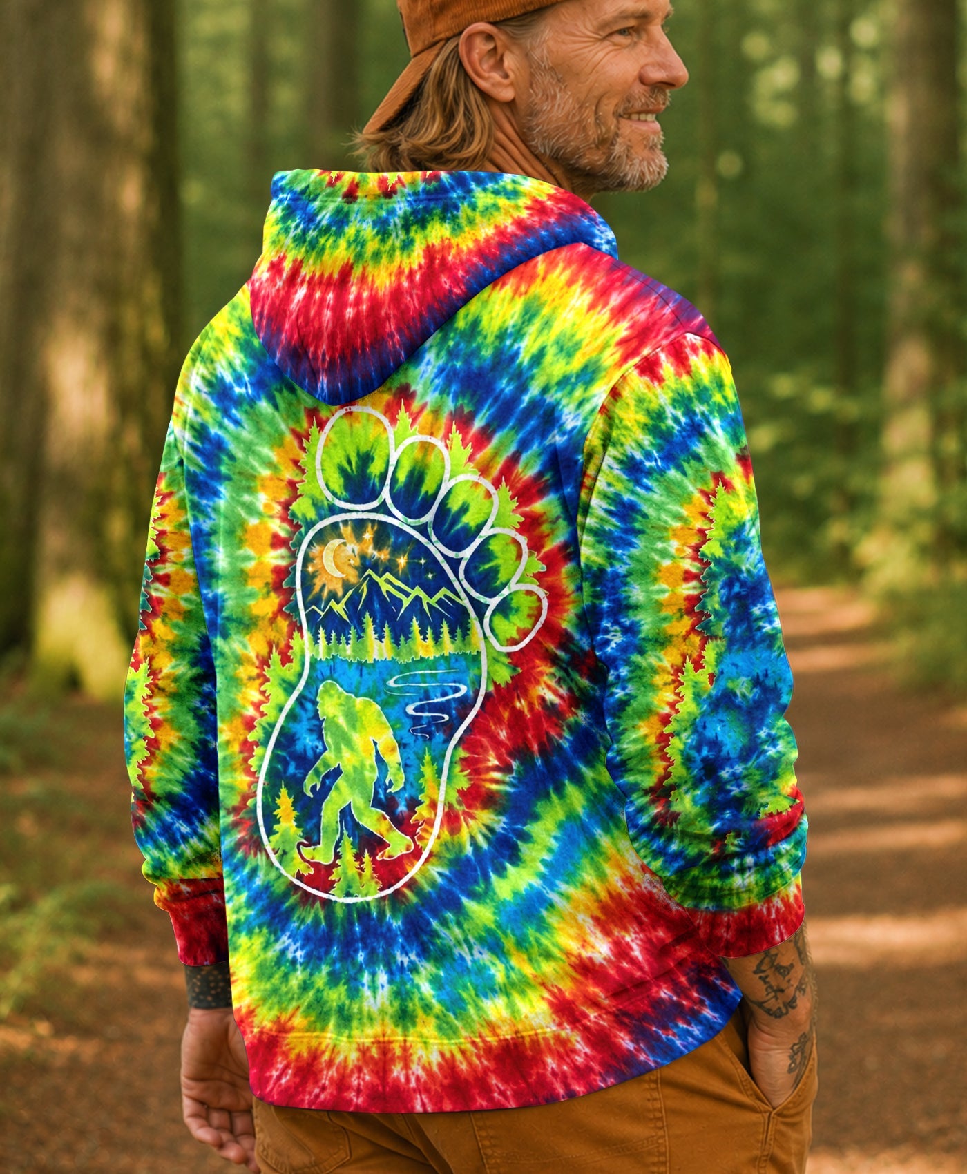 BIGFOOT FOOTPRINT BURST ALL OVER PRINT - TLHG0807264