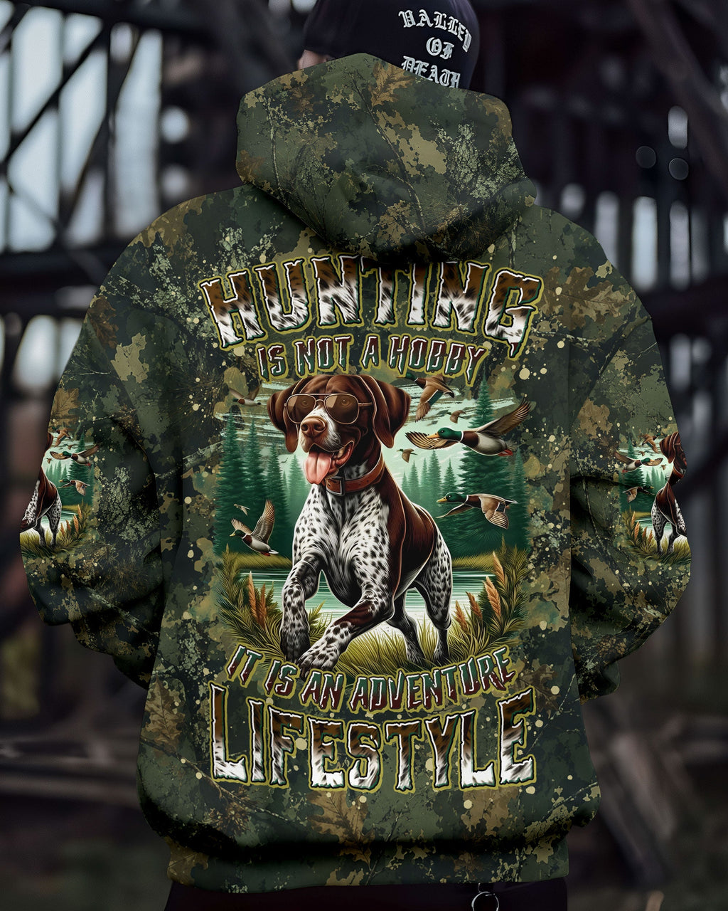 HUNTING IS NOT A HOBBY GERMAN SHORTHAIRED POINTER DOG ALL OVER PRINT - TYLN2905261