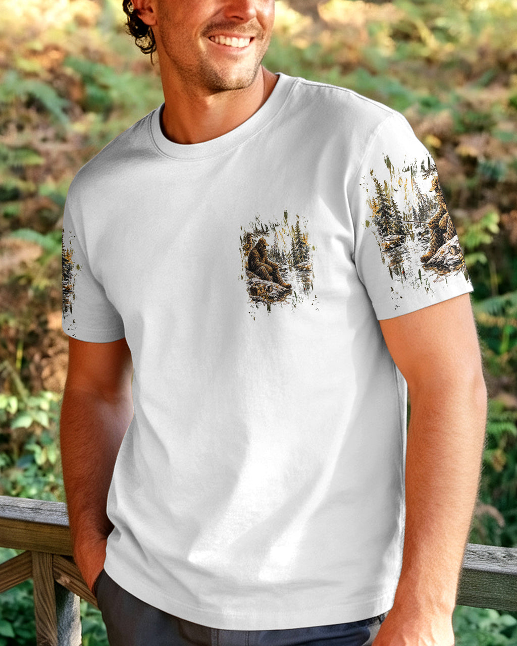THE CLOSER I GET TO NATURE BIGFOOT ALL OVER PRINT - TLHG0506263