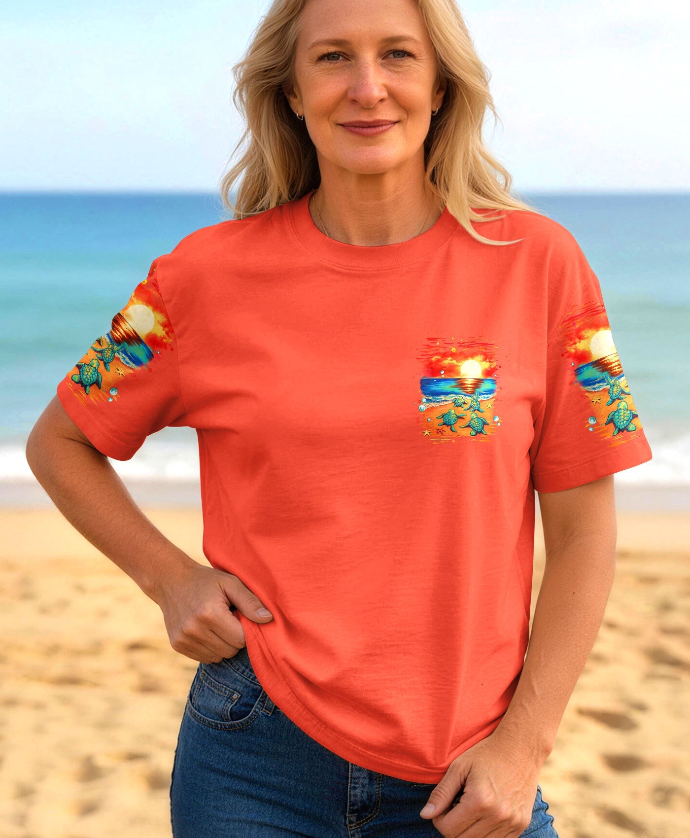 SALTY SINCE BIRTH TURTLE  ALL OVER PRINT - TLHG0506261