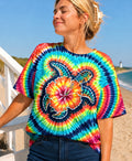 HIBISCUS SEA TURTLE SWIRL ALL OVER PRINT - TLHG1607262
