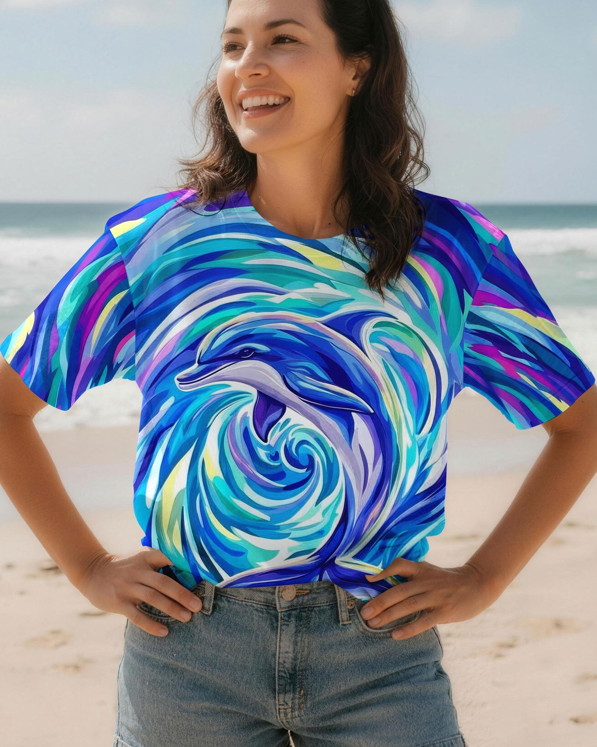 OCEAN SPIRIT DOLPHIN ALL OVER PRINT - TYLN0605261
