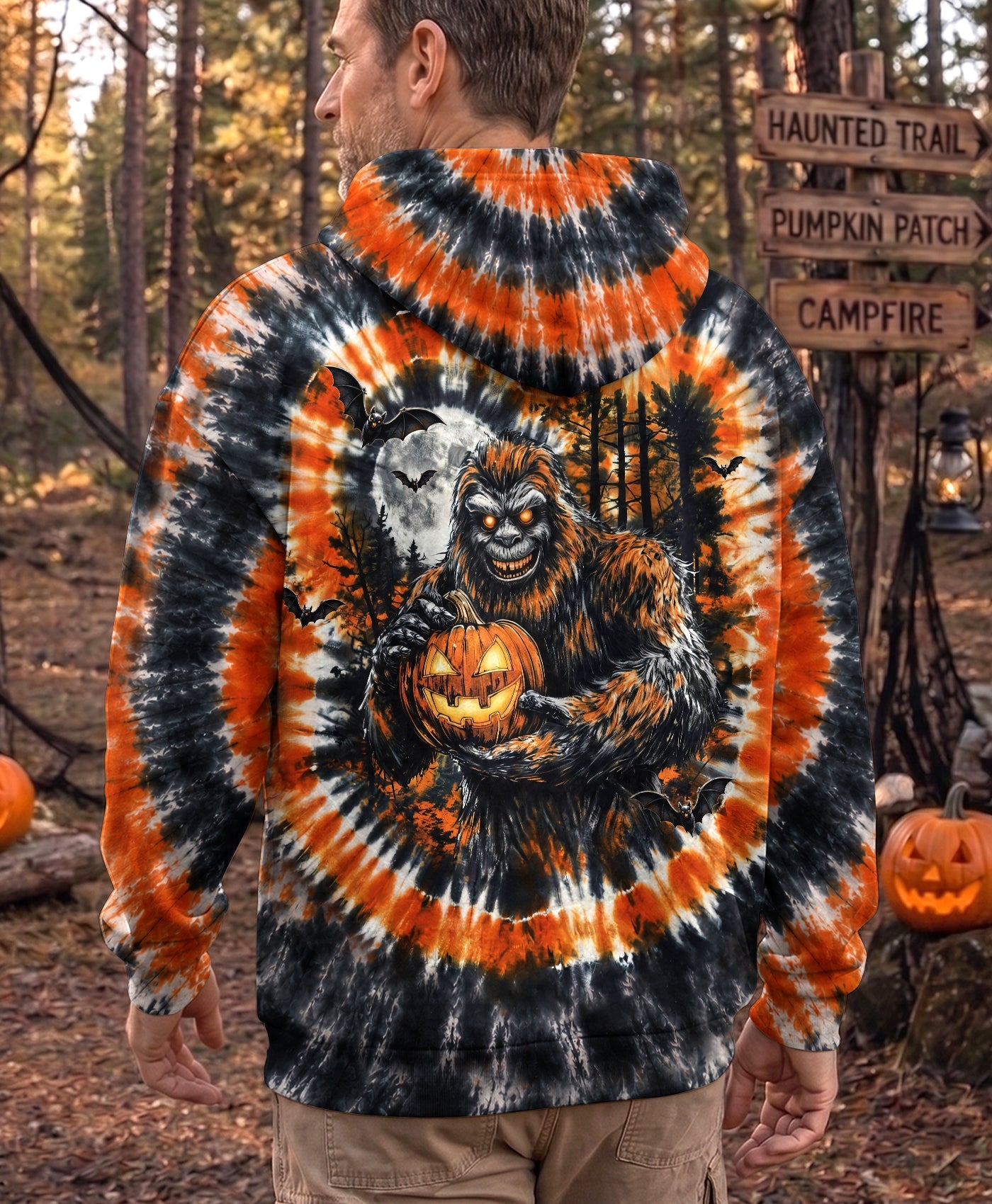 SCARY BIGFOOT HALLOWEEN ALL OVER PRINT - TLHG1707263