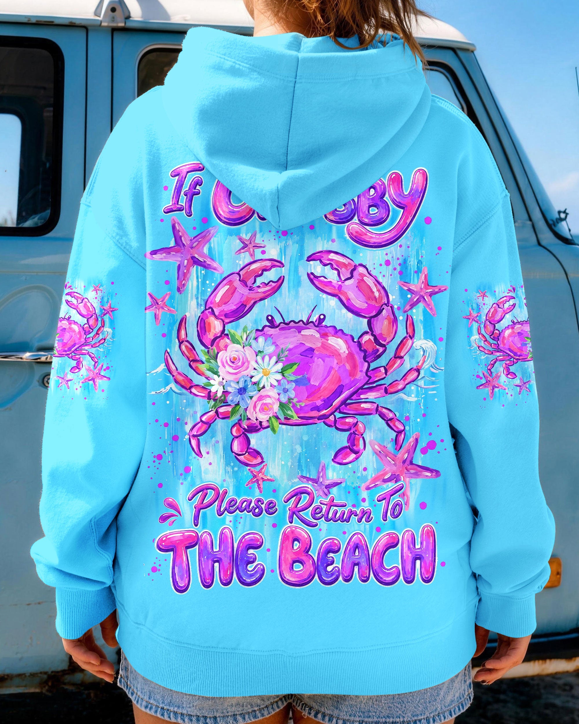 IF CRABBY PLEASE RETURN TO BEACH ALL OVER PRINT - TYLN1307262