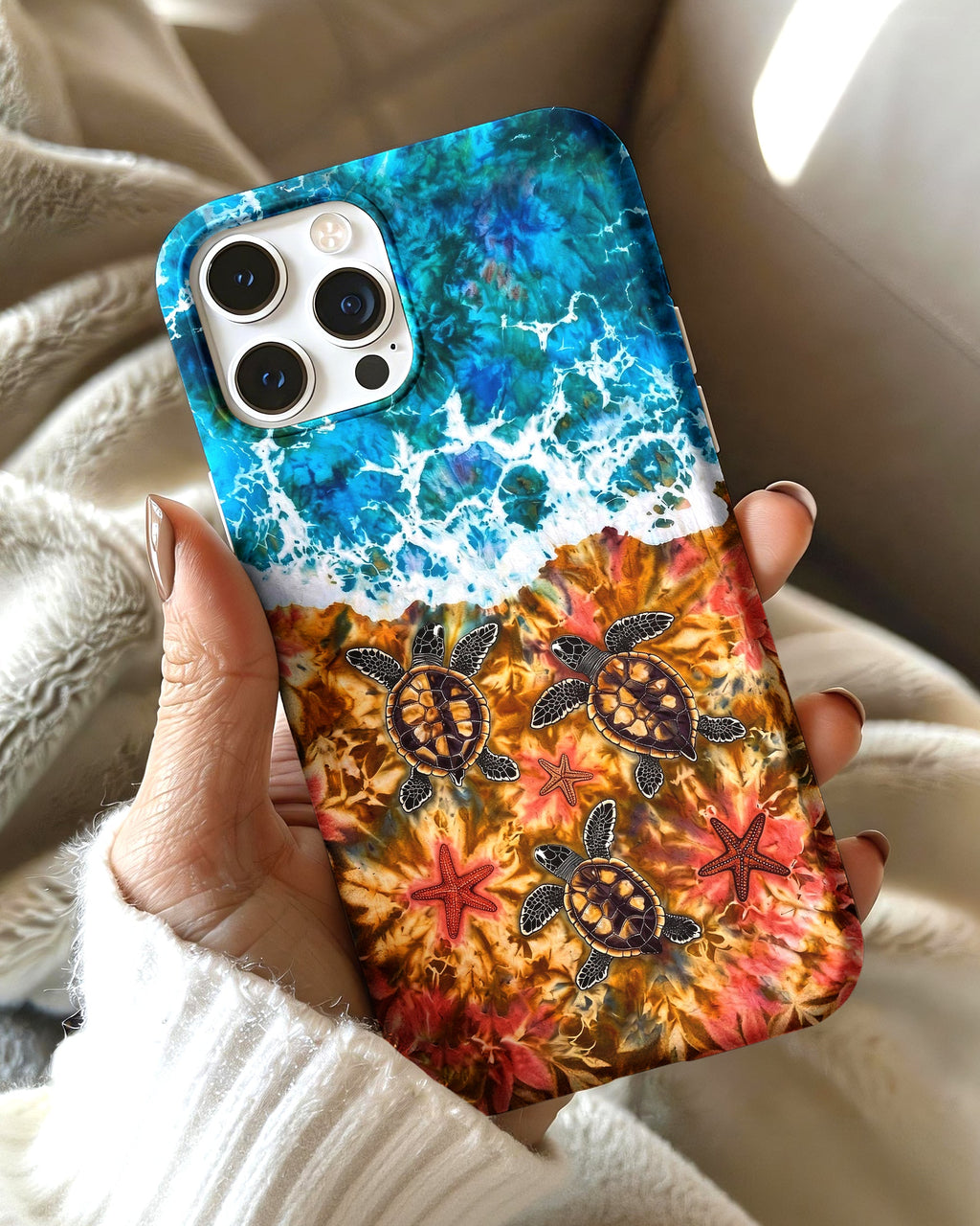 SEA TURTLE SALTY WAVES PHONE CASE  - TLHG1405264