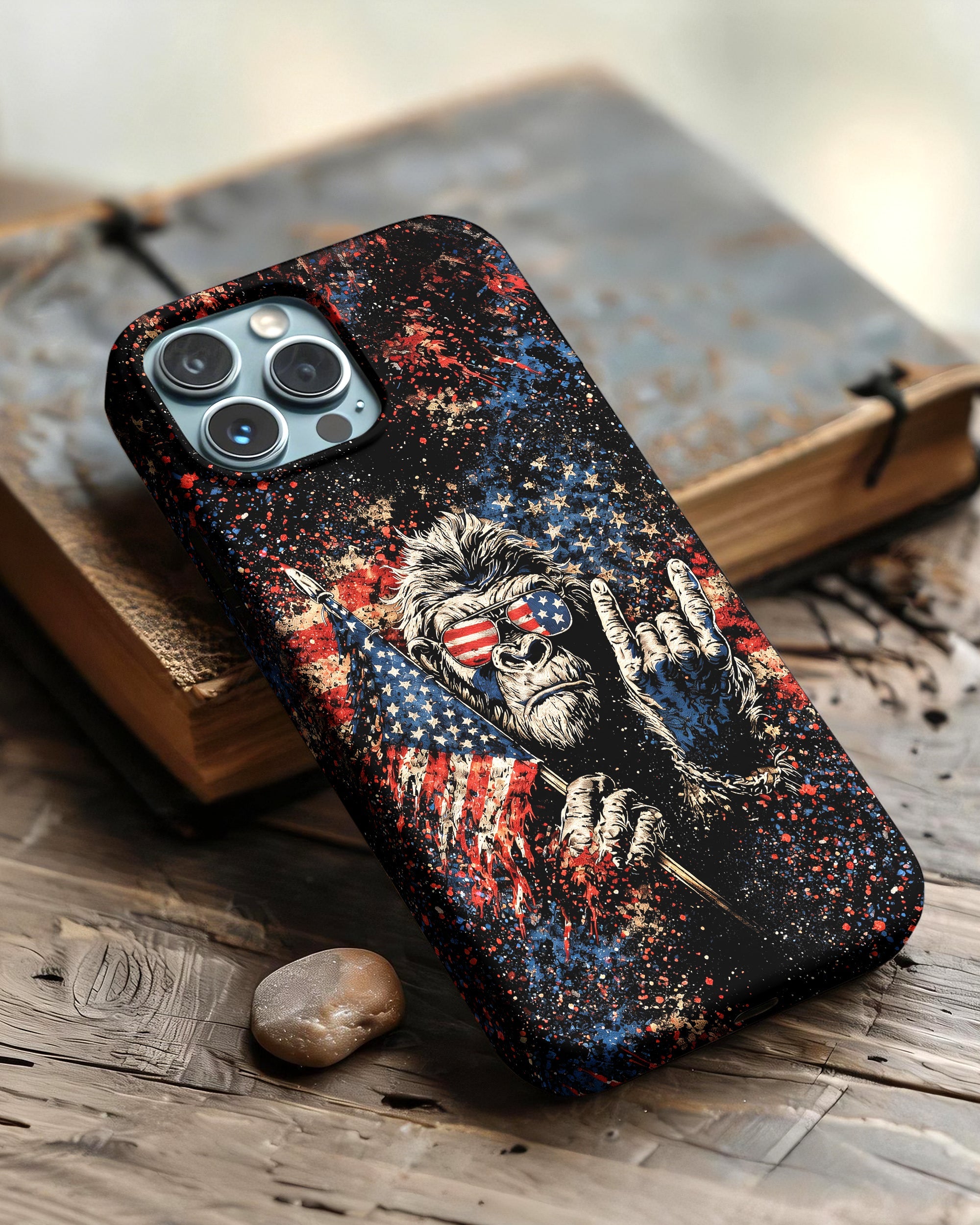 BIGFOOT GRUNGE STARS AND STRIPES  PHONE CASE  - TLHG0805265