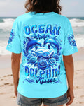 OCEAN WISHES DOLPHIN KISSES ALL OVER PRINT - TYLN2105261