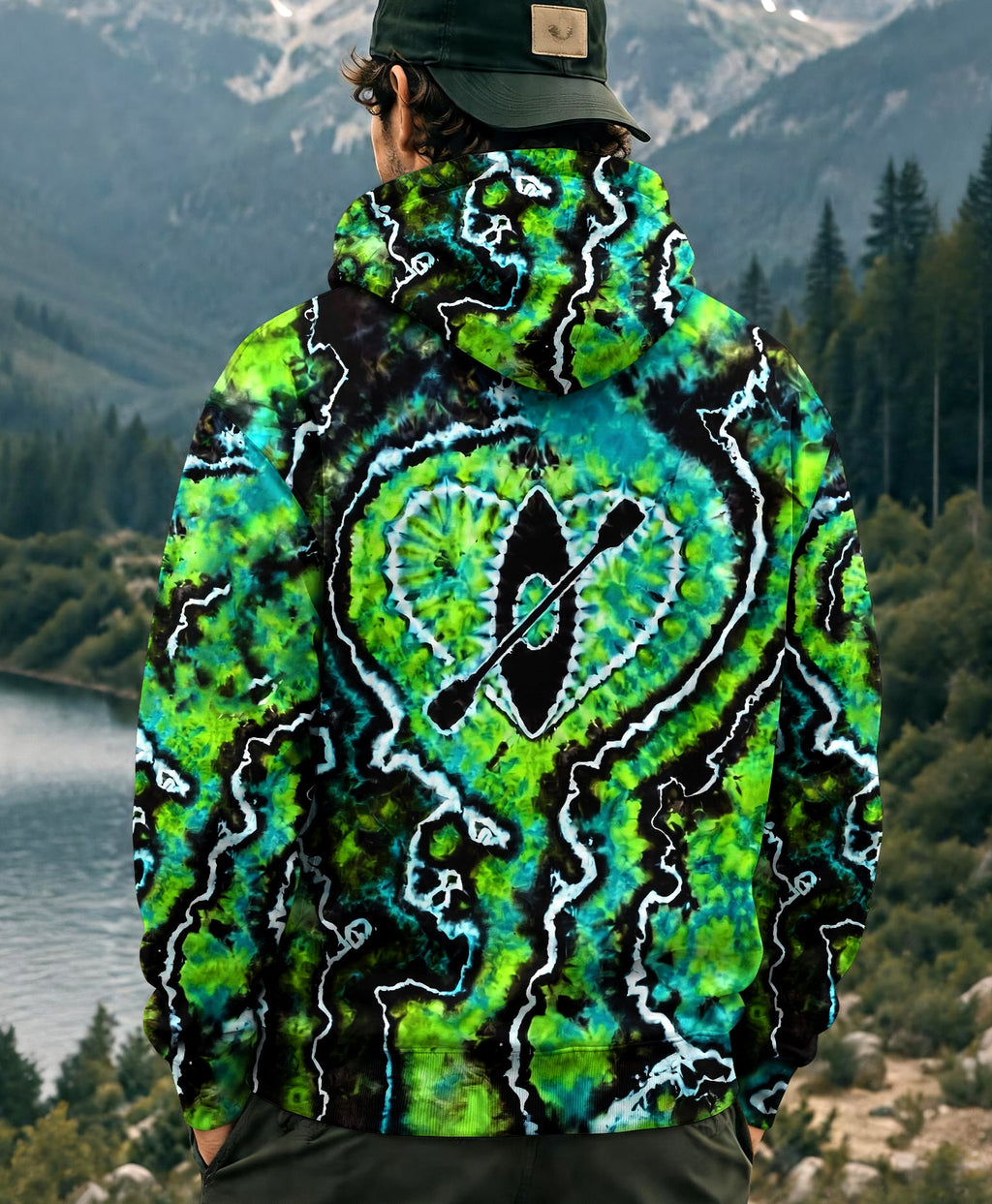 KAYAK LAKE DAY BURST PATTERN ALL OVER PRINT - TLHG1506263