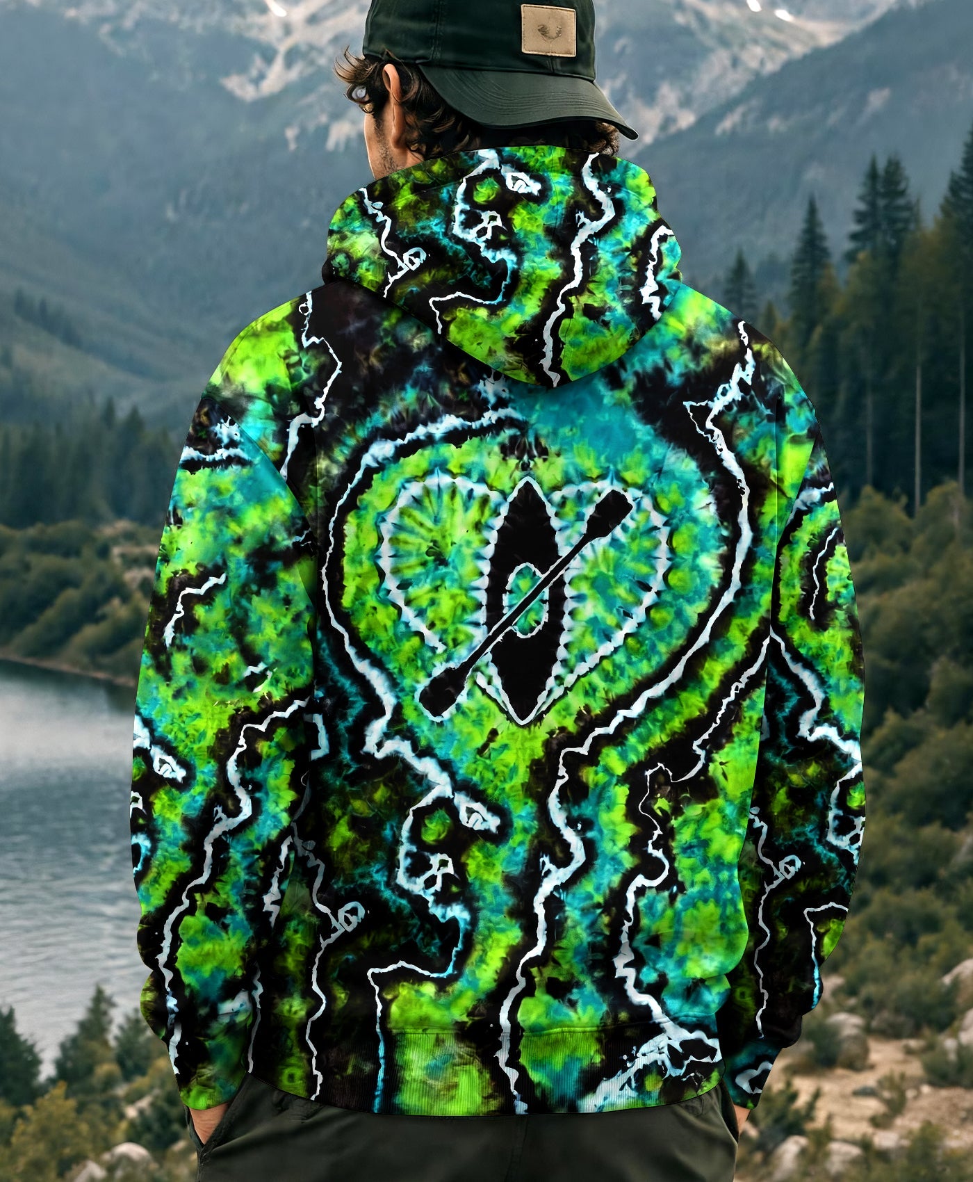 KAYAK LAKE DAY BURST PATTERN ALL OVER PRINT - TLHG1506263