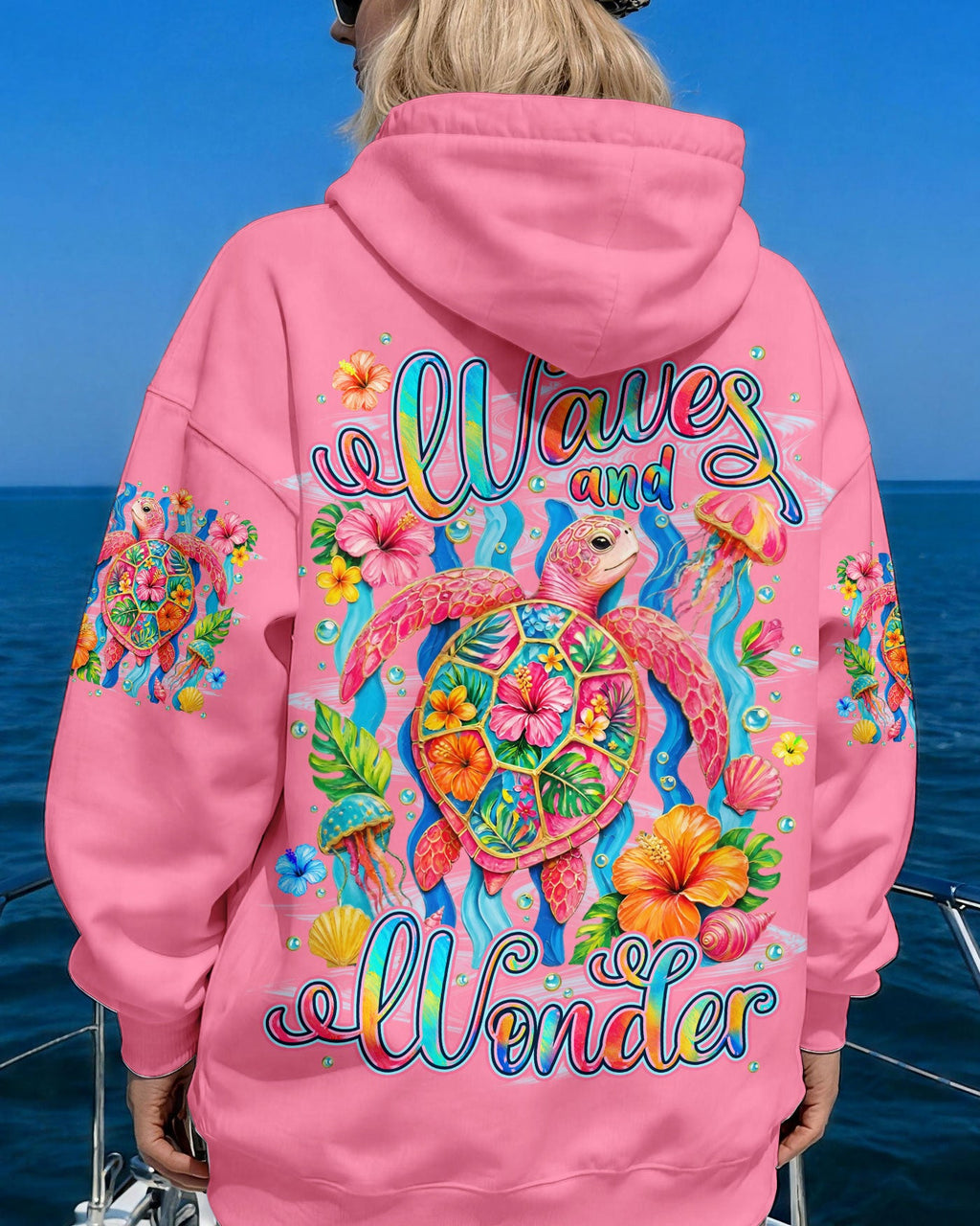 WAVES AND WONDER TURTLE ALL OVER PRINT -TYLN1506261