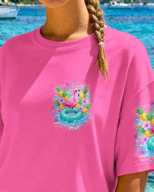 FEELING FLOCKIN' FABULOUS FLAMINGO ALL OVER PRINT - TYQY1004263