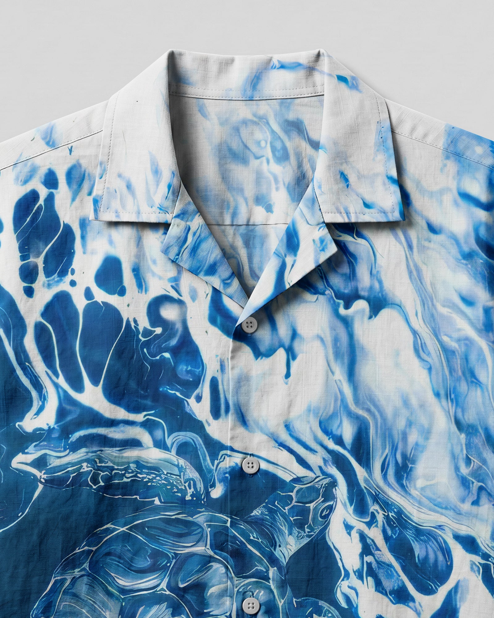 OCEAN WAVE TURTLES CAMP SHIRT - TYQY1706263