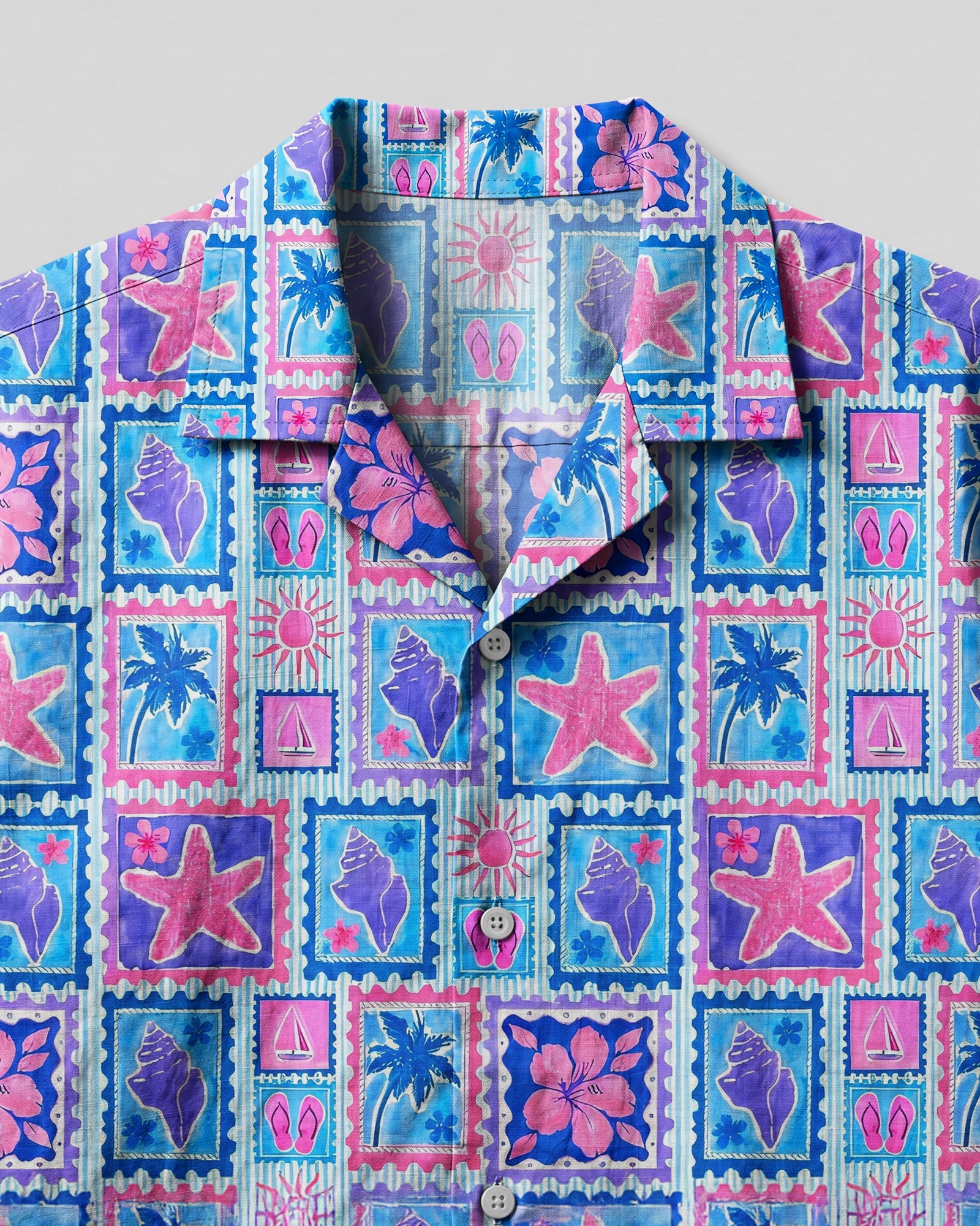 ISLAND BREEZE MEMORIES CAMP SHIRT - TYQY2206264