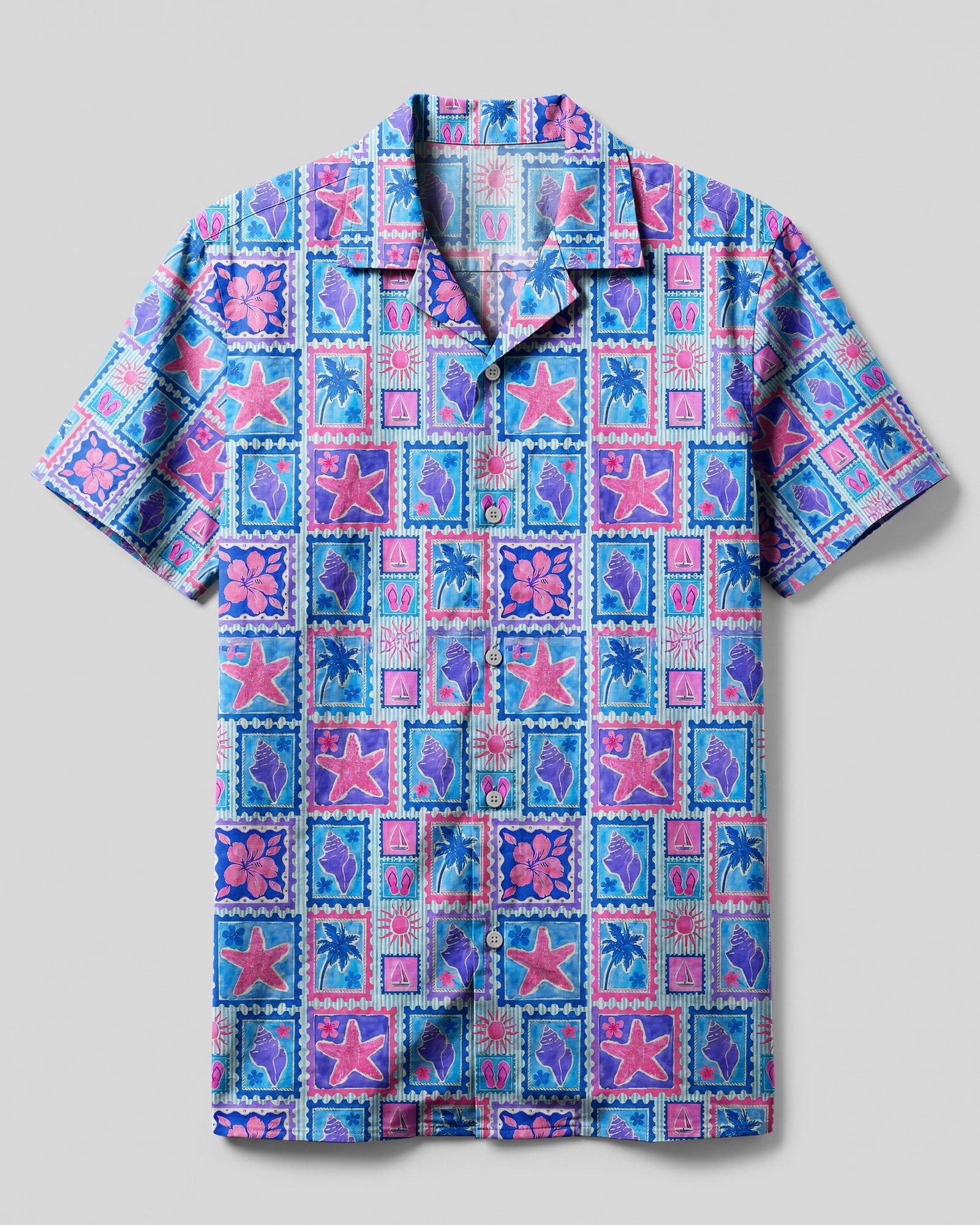 ISLAND BREEZE MEMORIES CAMP SHIRT - TYQY2206264