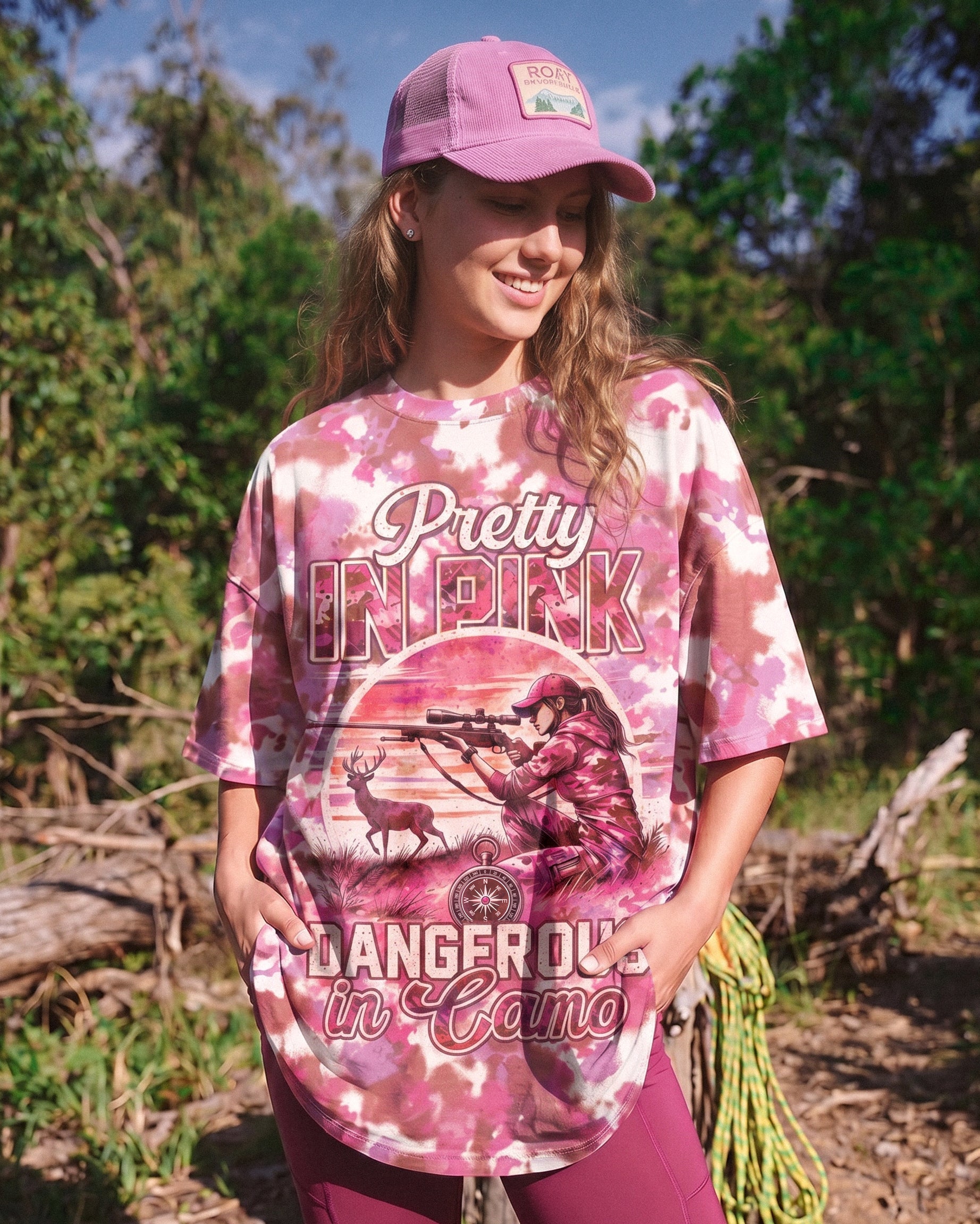 PRETTY IN PINK DANGEROUS IN CAMO ALL OVER PRINT - RI0907261