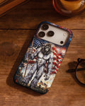 BIGFOOT FIREWORK STARS AND STRIPES PHONE CASE  - TLNO1905262