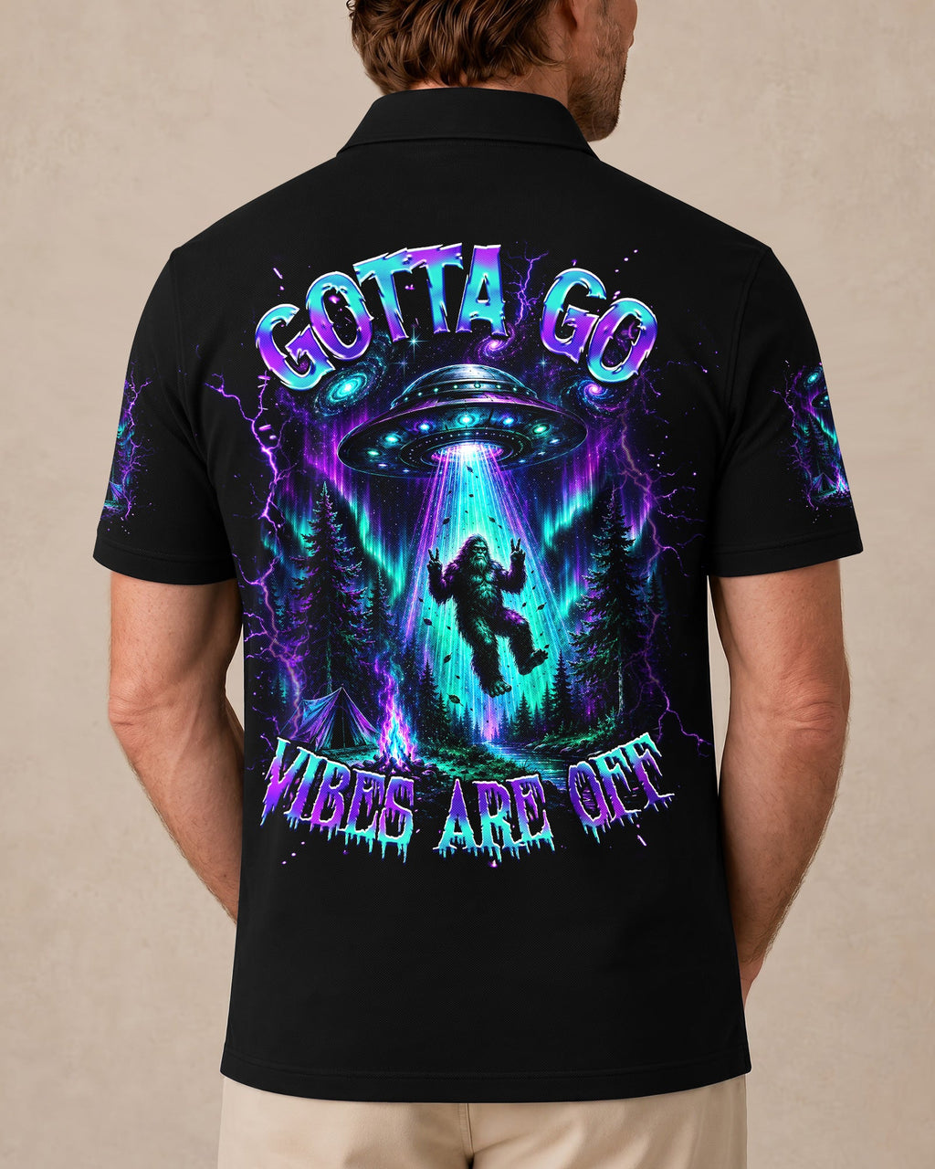 GOTTA GO VIBES ARE OFF BIGFOOT AURORA ALL OVER PRINT  - TLHG2306262