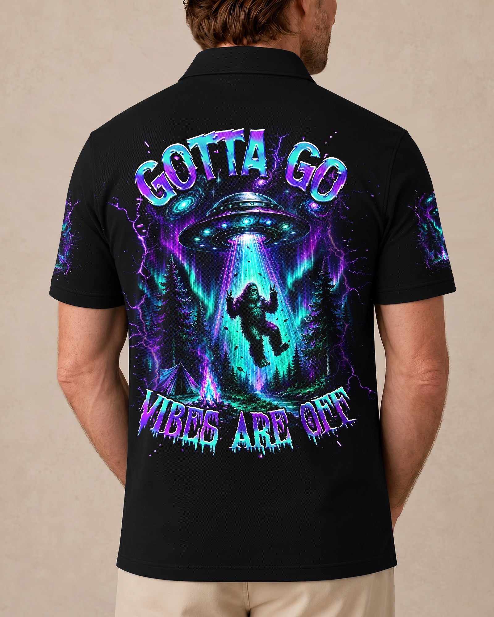 GOTTA GO VIBES ARE OFF BIGFOOT AURORA ALL OVER PRINT  - TLHG2306262