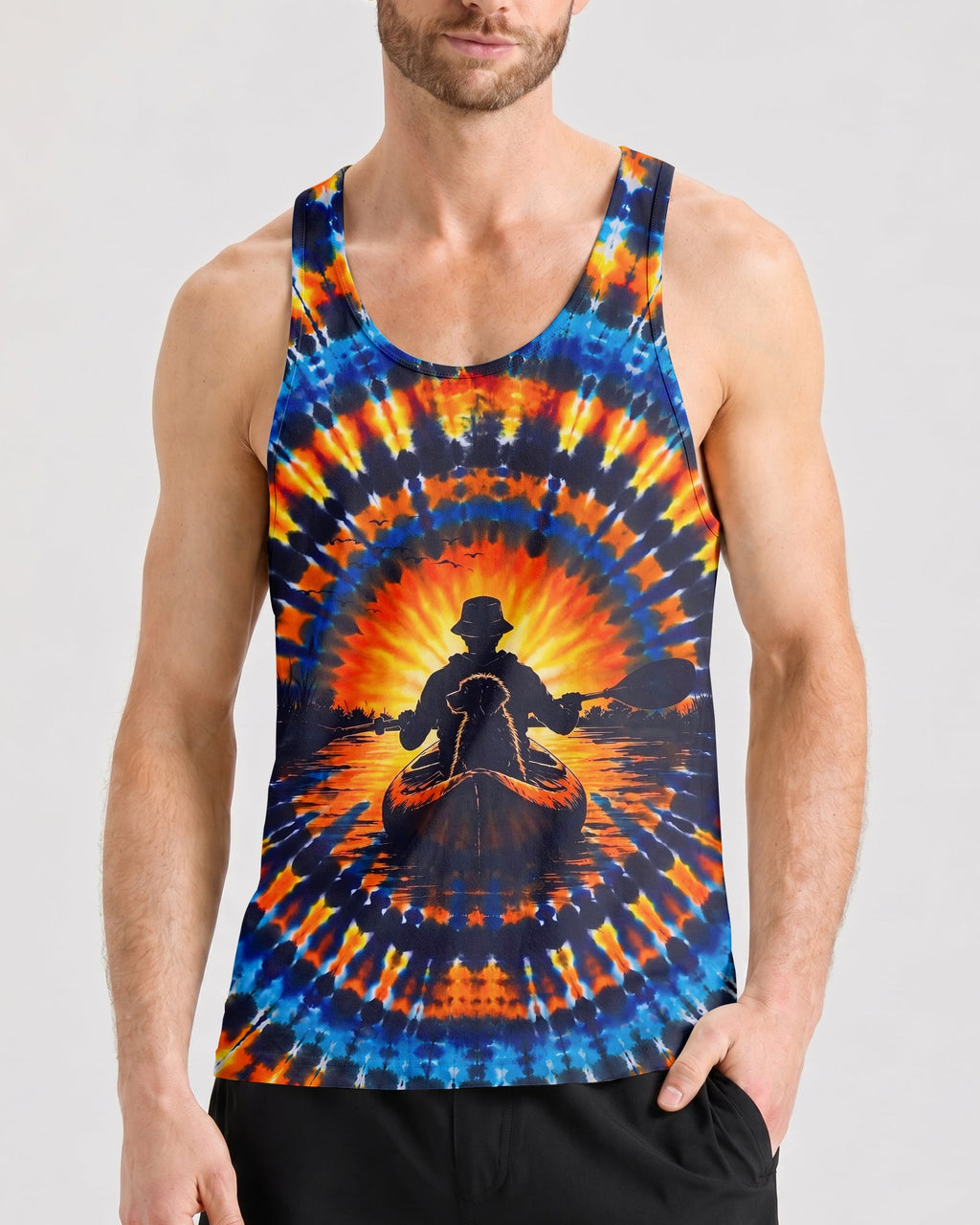 KAYAK CHASING SUNSET DOG ALL OVER PRINT  - TLNT1507265