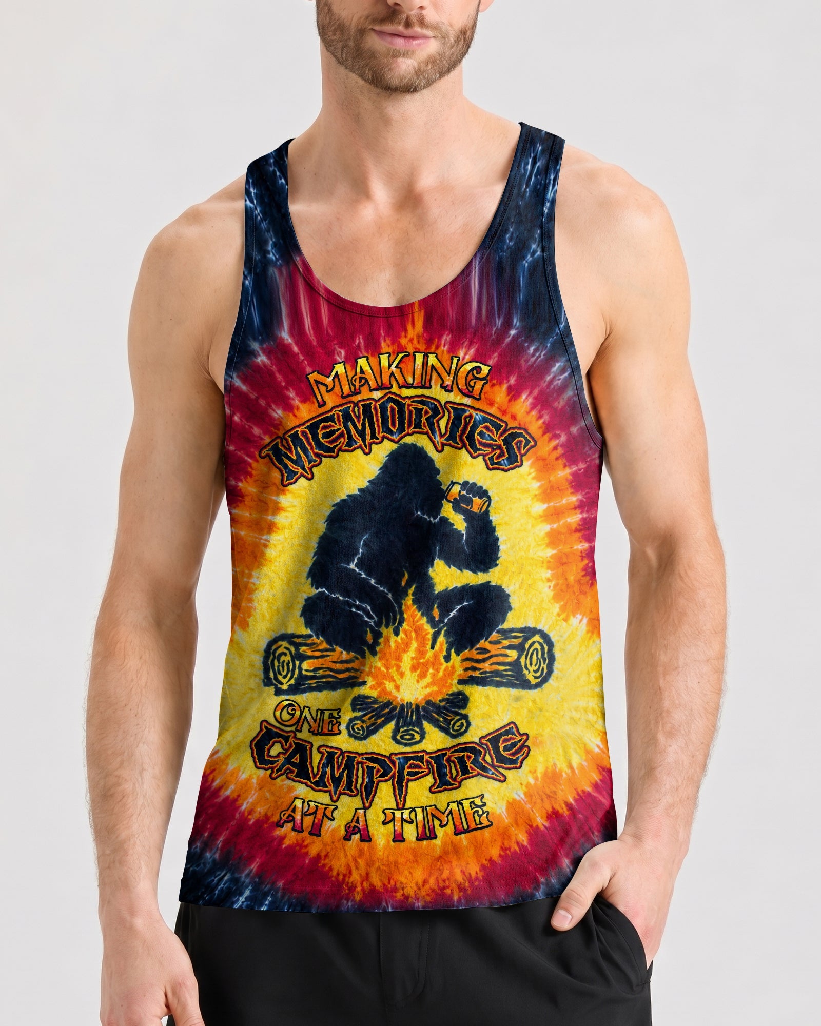 MAKING MEMORIES ONE CAMPFIRE AT A TIME BIGFOOT ALL OVER PRINT - TLHN1307262