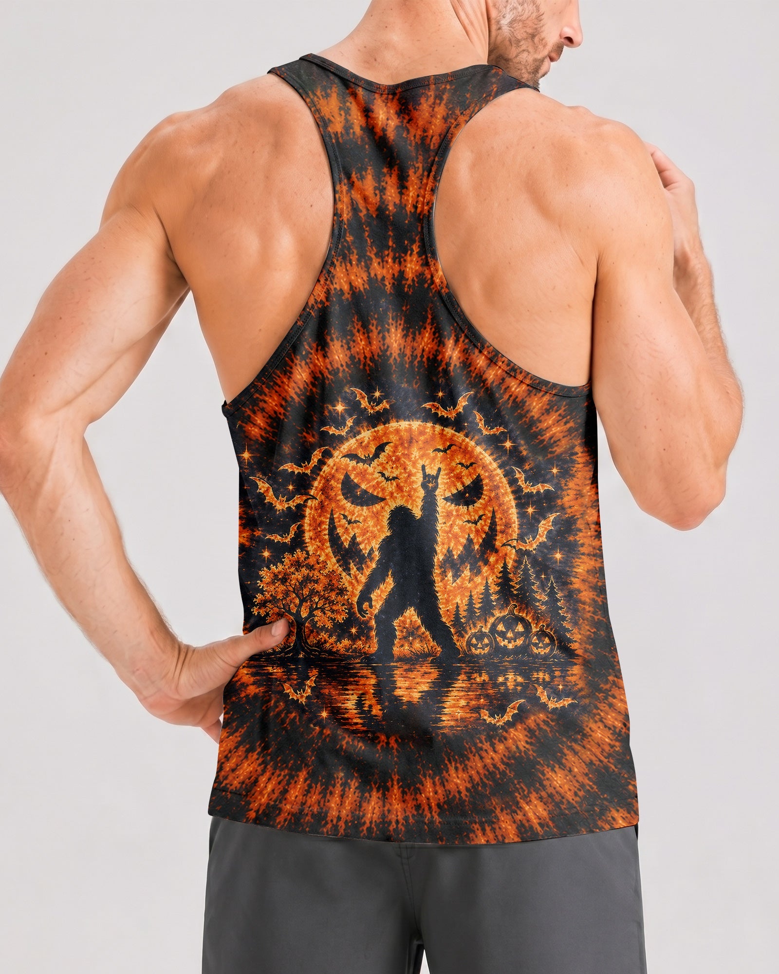 HELLO DARKNESS MY OLD FRIEND BIGFOOT HALLOWEEN ALL OVER PRINT - TLTW1707263