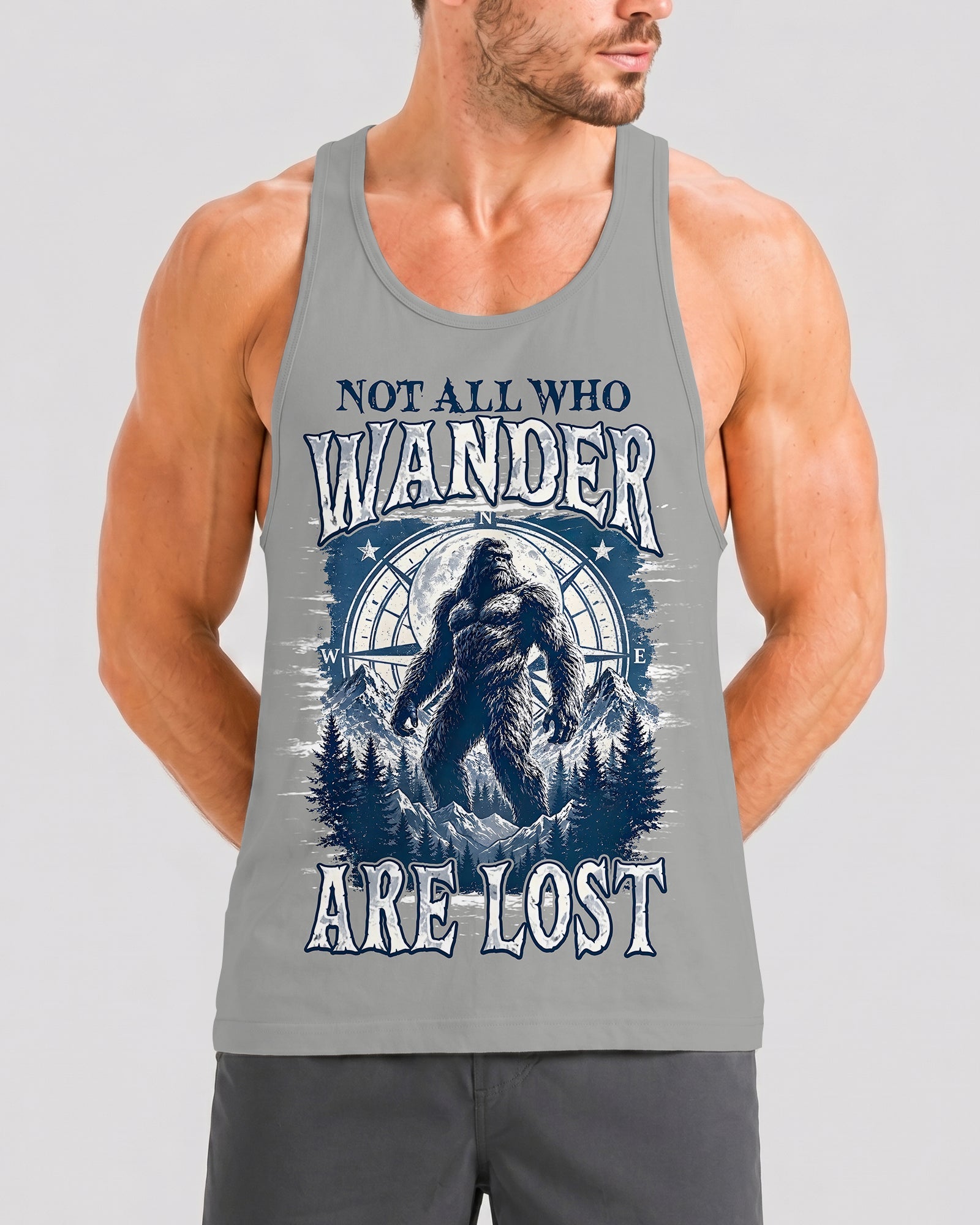 NOT ALL WHO WANDER ARE LOST BIGFOOT ALL OVER PRINT - TYPQ0907261