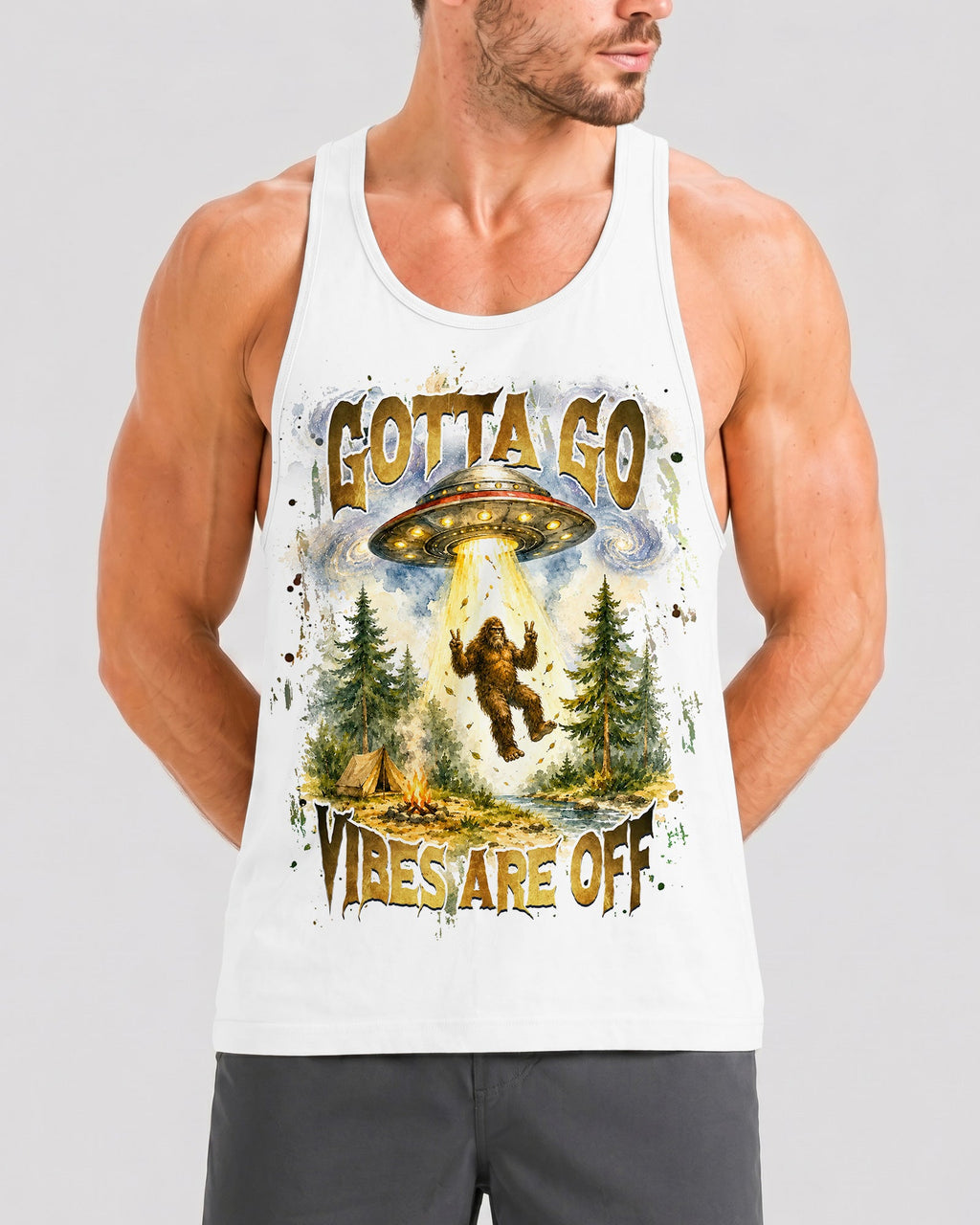 GOTTA GO VIBES ARE OFF BIGFOOT ALL OVER PRINT  - TLHG2206264