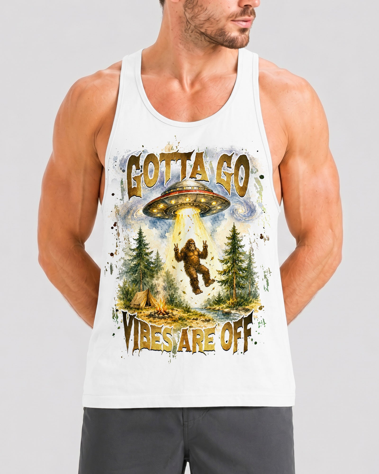 GOTTA GO VIBES ARE OFF BIGFOOT ALL OVER PRINT  - TLHG2206264