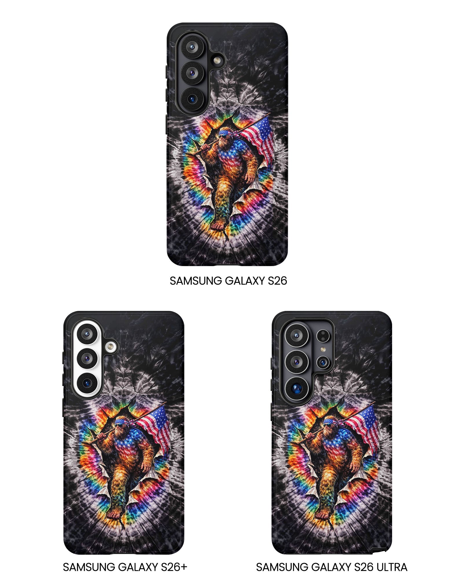 BIGFOOT WITH FLAG SWIRL  PHONE CASE  - TLTW1905264