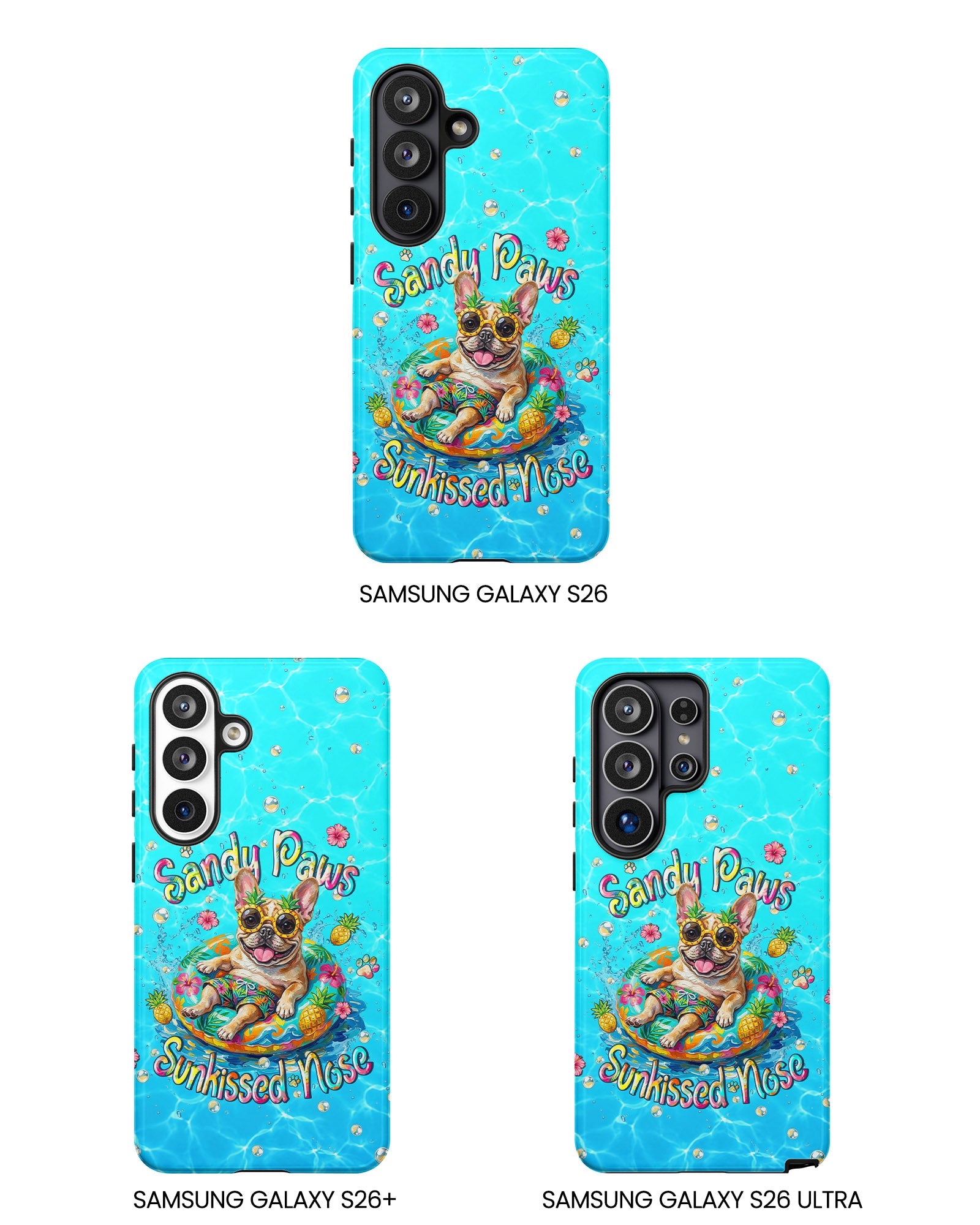 SANDY PAWS SUNKISSED NOSE FRENCH BULLDOG PHONE CASE  - TLHN2005264