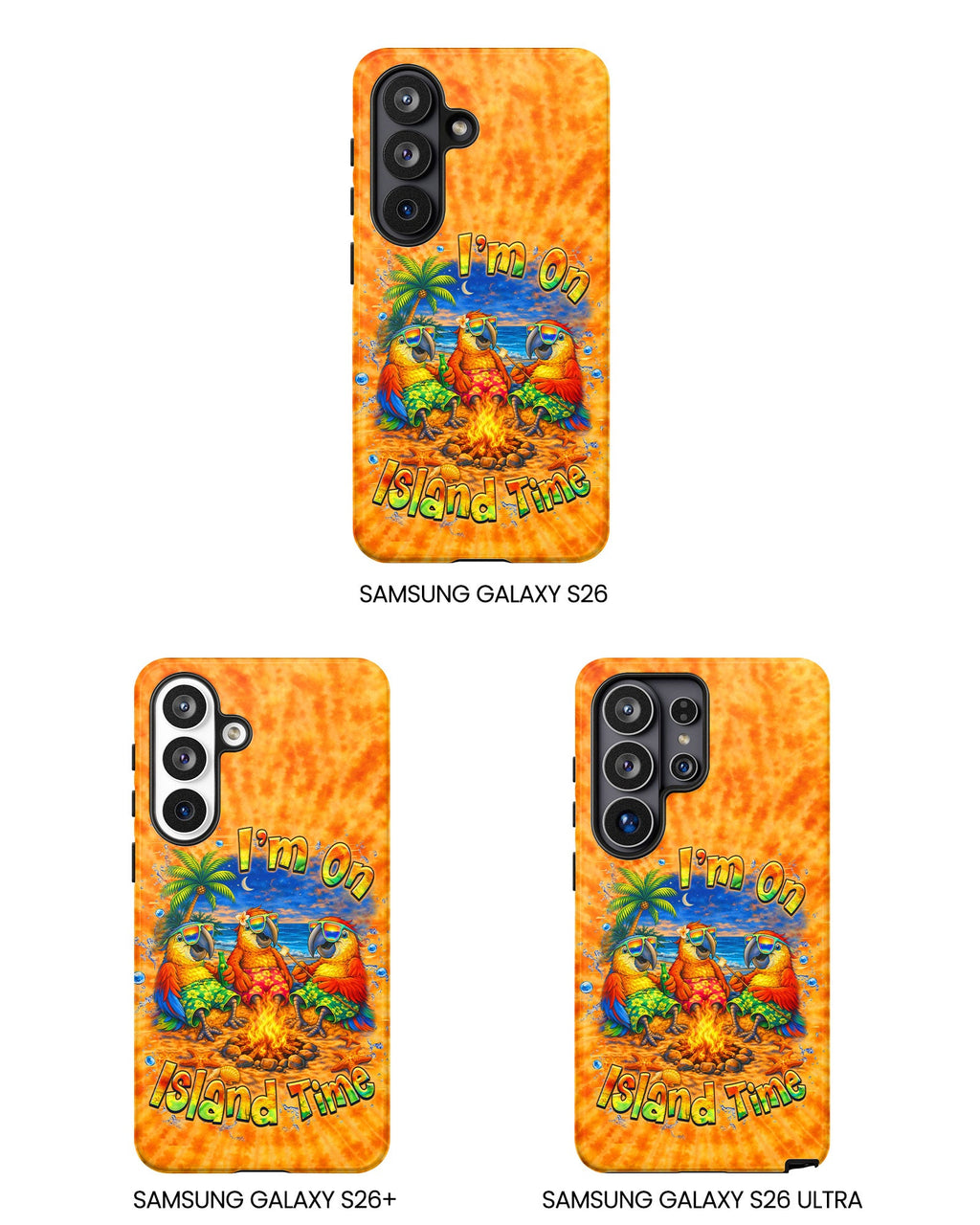 I'M ON ISLAND TIME PARROT SWIRL  PHONE CASE  - TLHN1405264