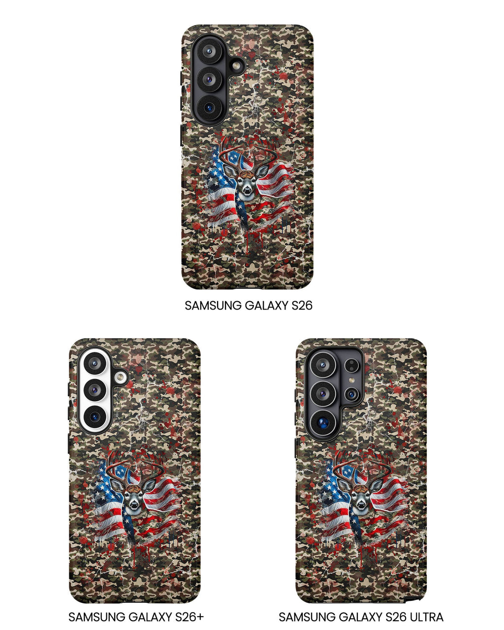STARS AND STRIPES DEER HUNTING PHONE CASE - TLHG1905264