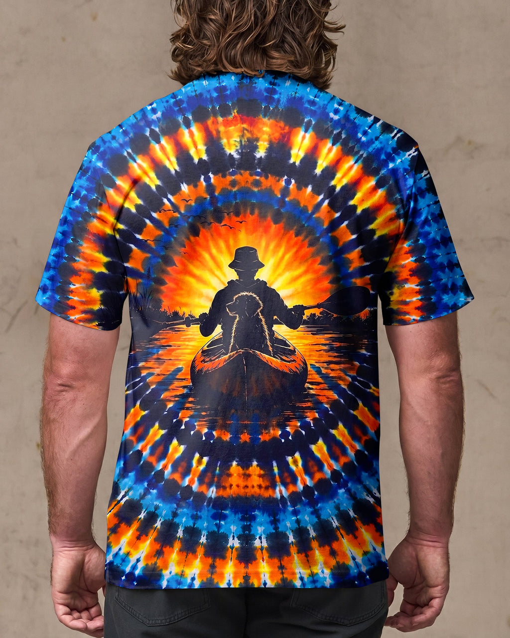 KAYAK CHASING SUNSET DOG ALL OVER PRINT  - TLNT1507265