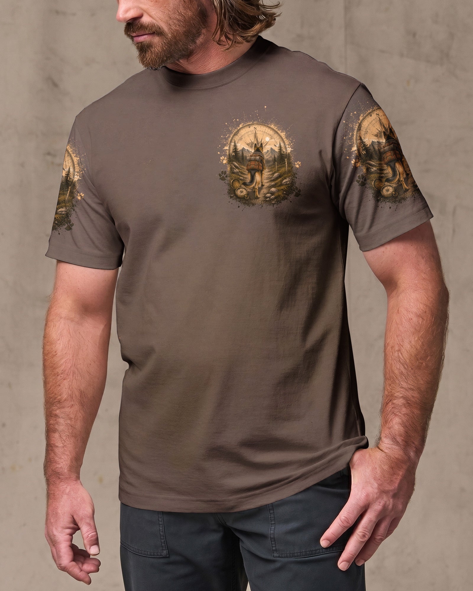 LIFE IS BETTER WITH MUDDY PAWS GERMAN SHEPHERD DOG ALL OVER PRINT - TLTW0607262