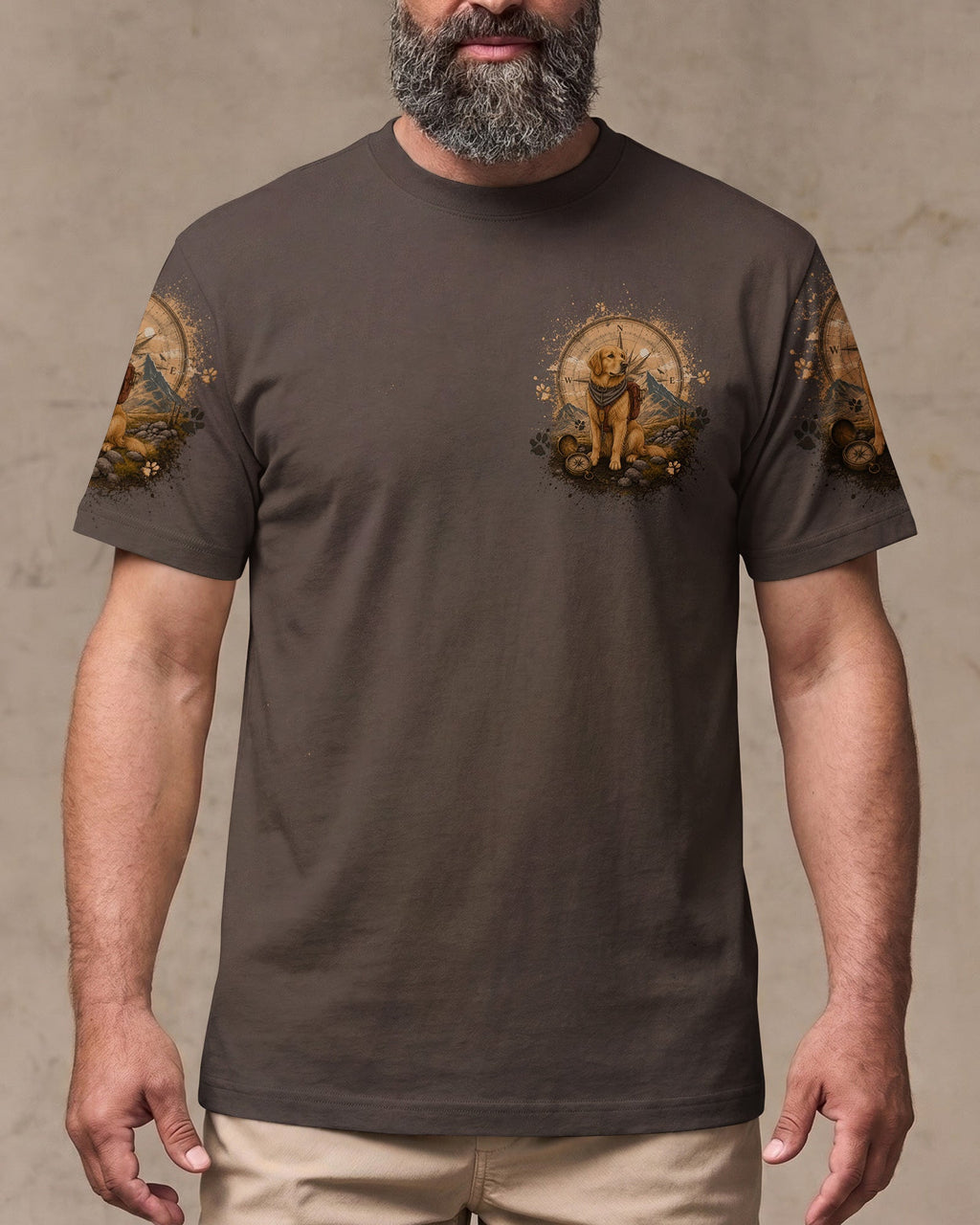 THOSE WHO WANDER WITH DOGS GOLDEN RETRIEVER DOG ALL OVER PRINT - TLTW0707262