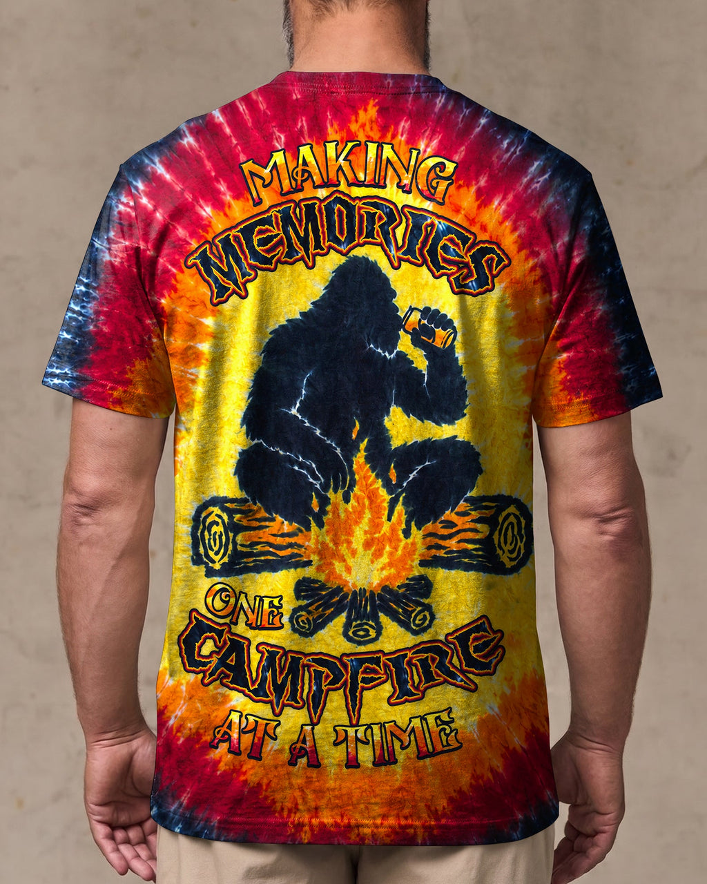 MAKING MEMORIES ONE CAMPFIRE AT A TIME BIGFOOT ALL OVER PRINT - TLHN1307262