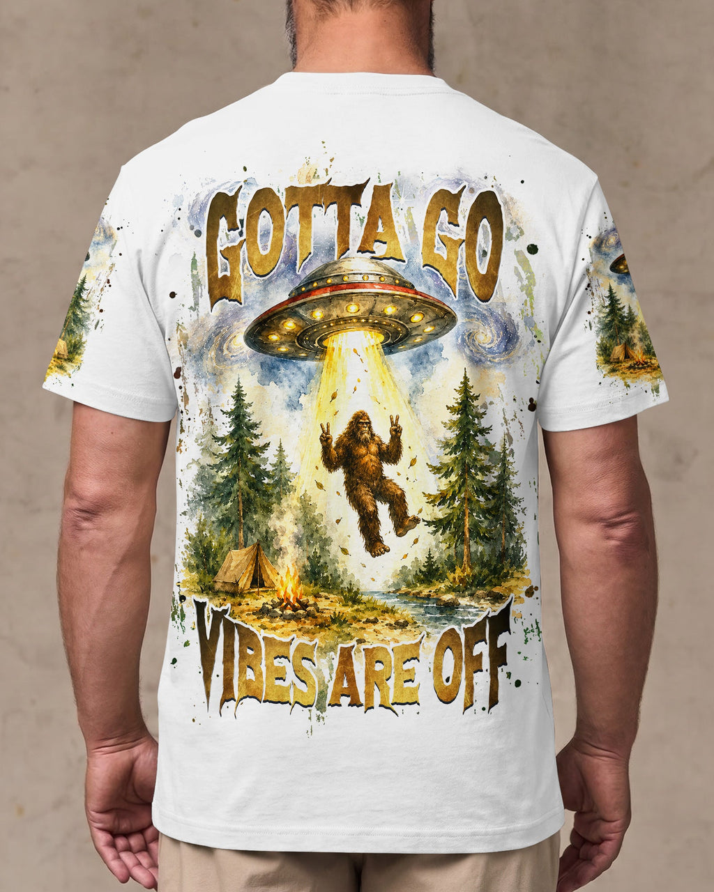 GOTTA GO VIBES ARE OFF BIGFOOT ALL OVER PRINT  - TLHG2206264