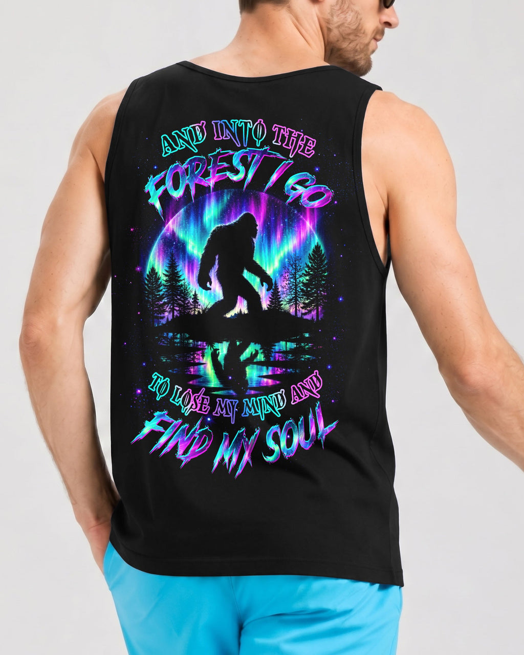 AND INTO THE FOREST I GO BIGFOOT AURORA ALL OVER PRINT -  TLTW2306261