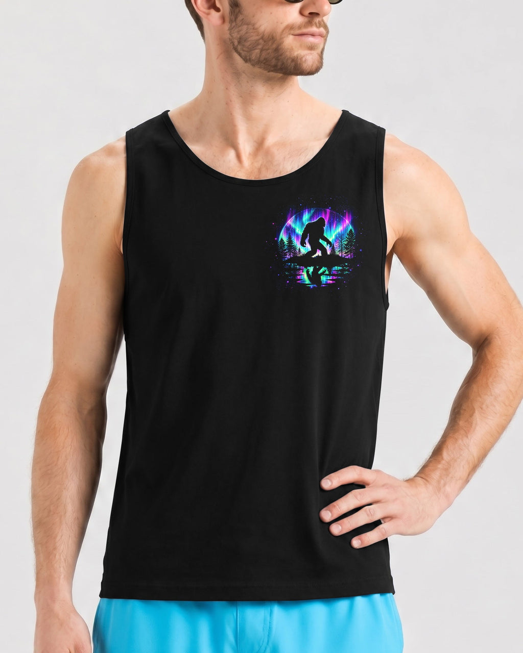 AND INTO THE FOREST I GO BIGFOOT AURORA ALL OVER PRINT -  TLTW2306261