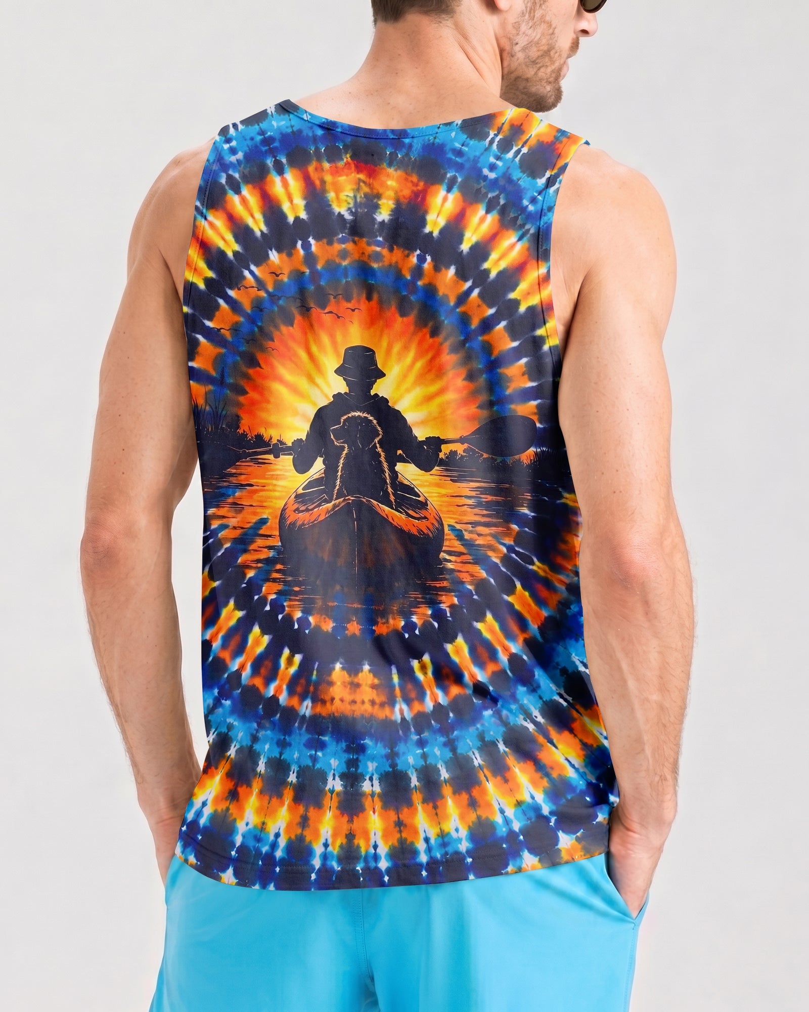 KAYAK CHASING SUNSET DOG ALL OVER PRINT  - TLNT1507265