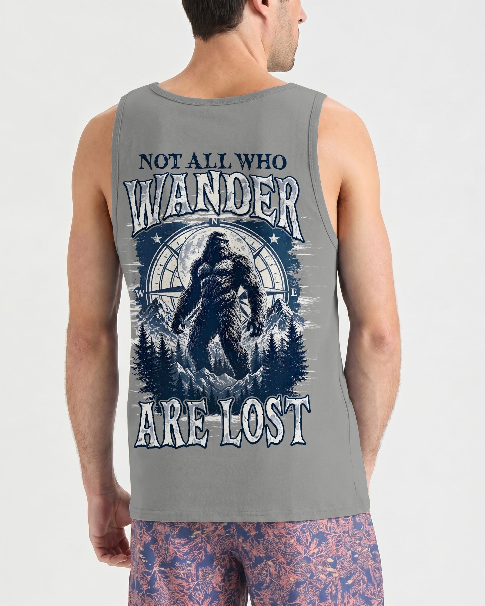 NOT ALL WHO WANDER ARE LOST BIGFOOT ALL OVER PRINT - TYPQ0907261