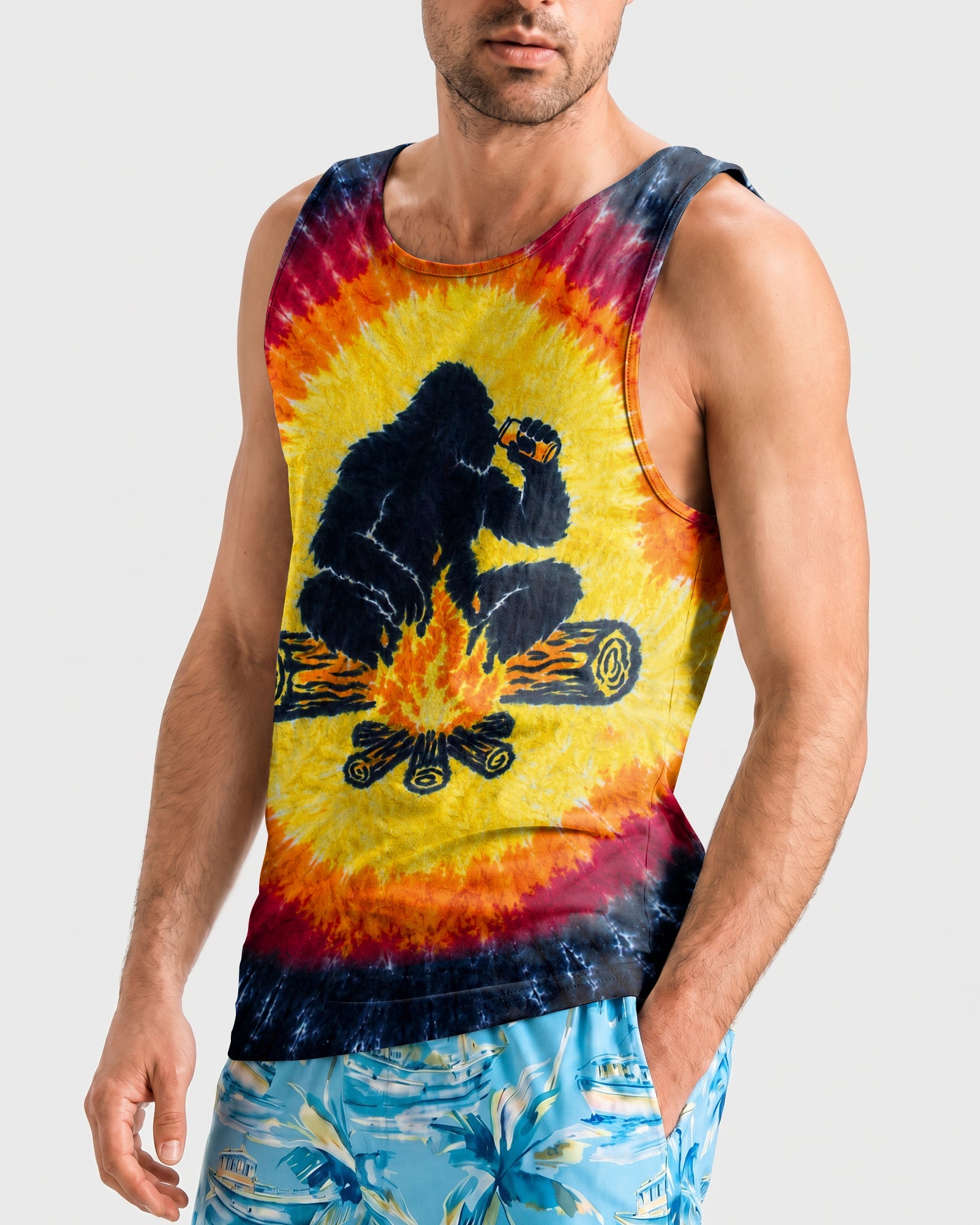 MAKING MEMORIES ONE CAMPFIRE AT A TIME BIGFOOT ALL OVER PRINT - TLHN1307262