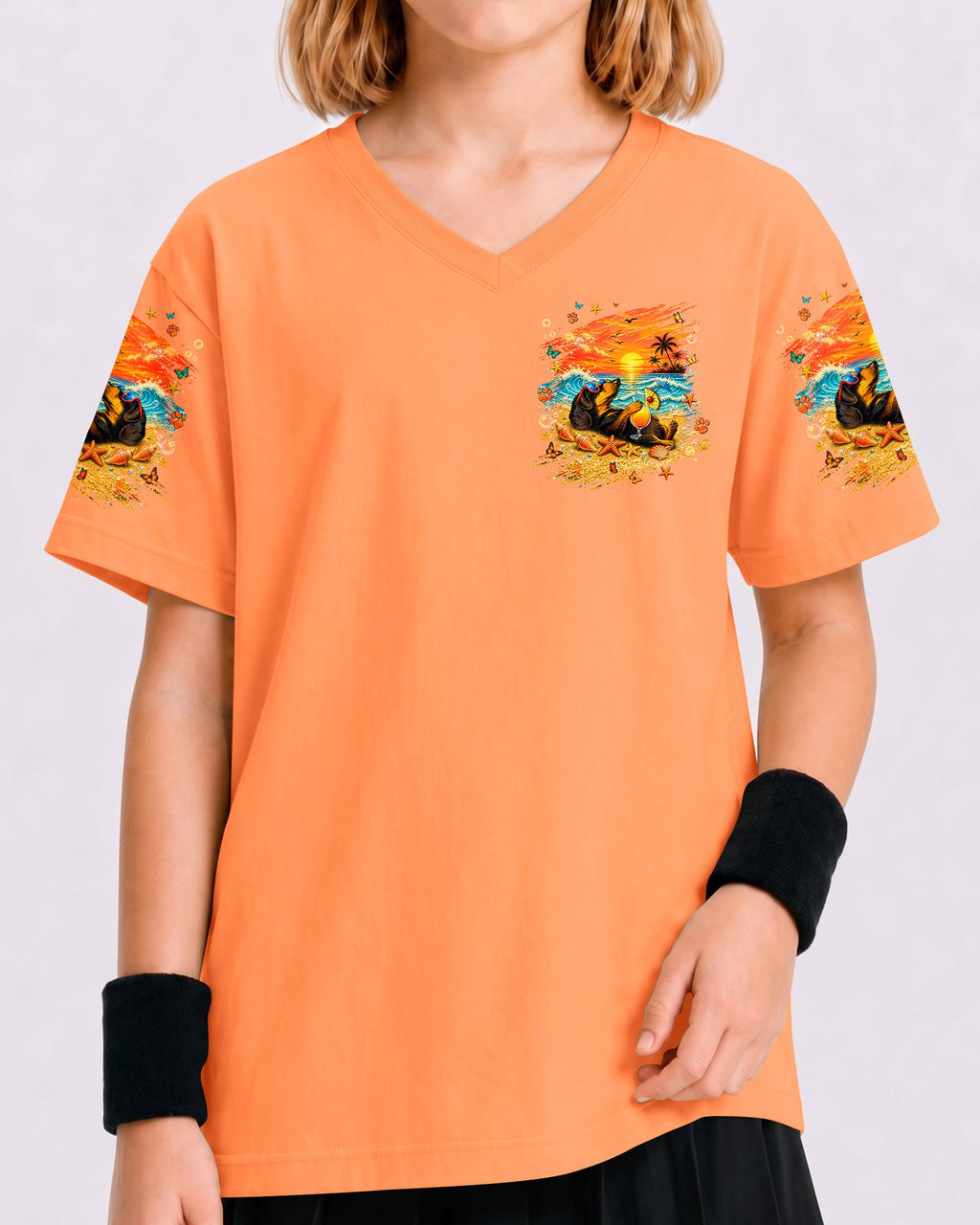 SANDY PAWS AND SALTY KISSES DACHSHUND DOG KIDS ALL OVER PRINT - TLNT2205264