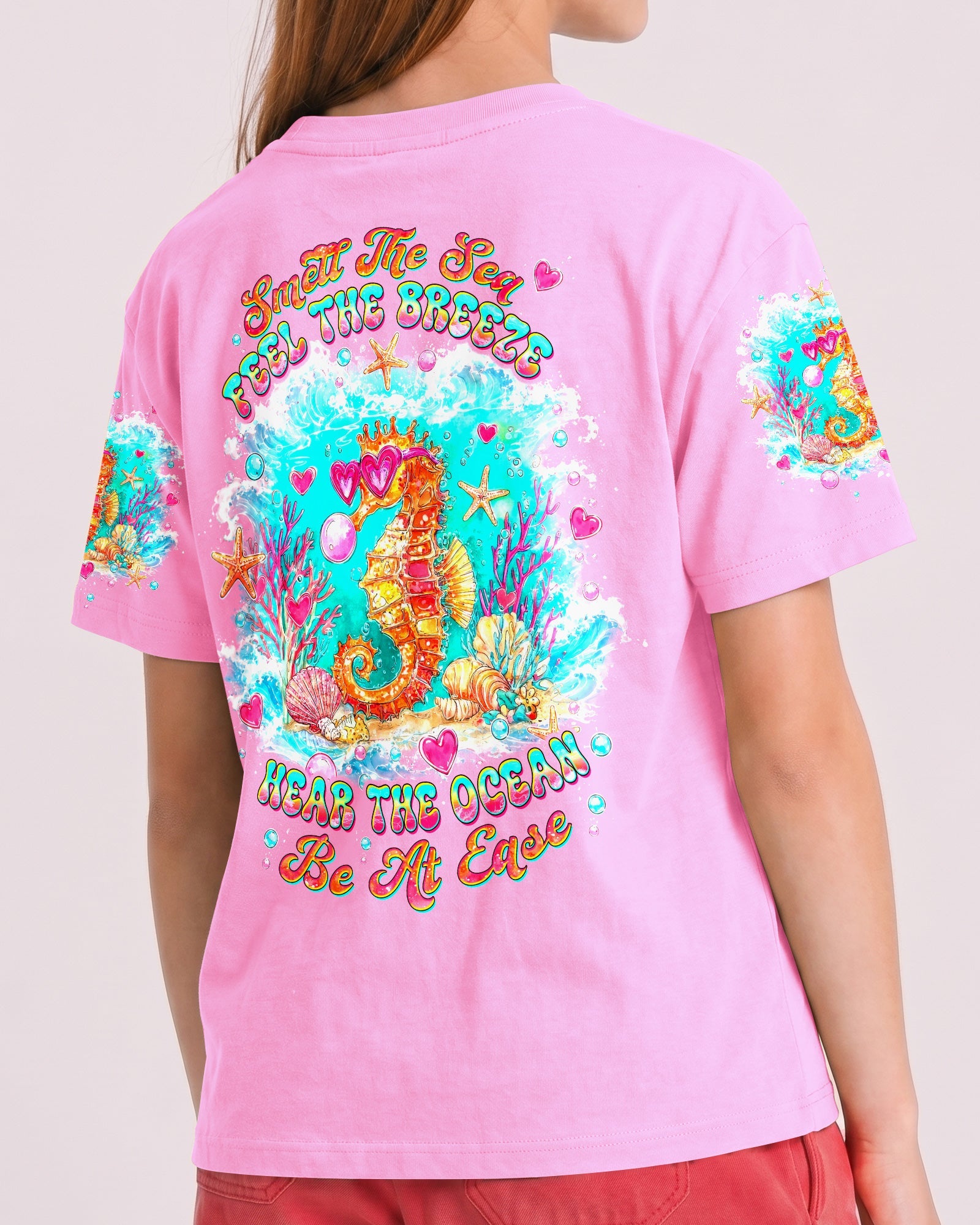 SMELL THE SEA FEEL THE BREEZE SEAHORSE KIDS ALL OVER PRINT - TLTW0806263