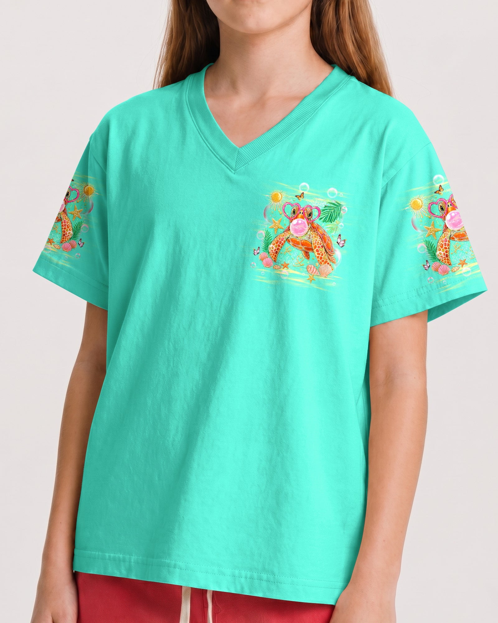 TURTLE KISSES STARFISH WISHES KIDS ALL OVER PRINT - TLHG2605261