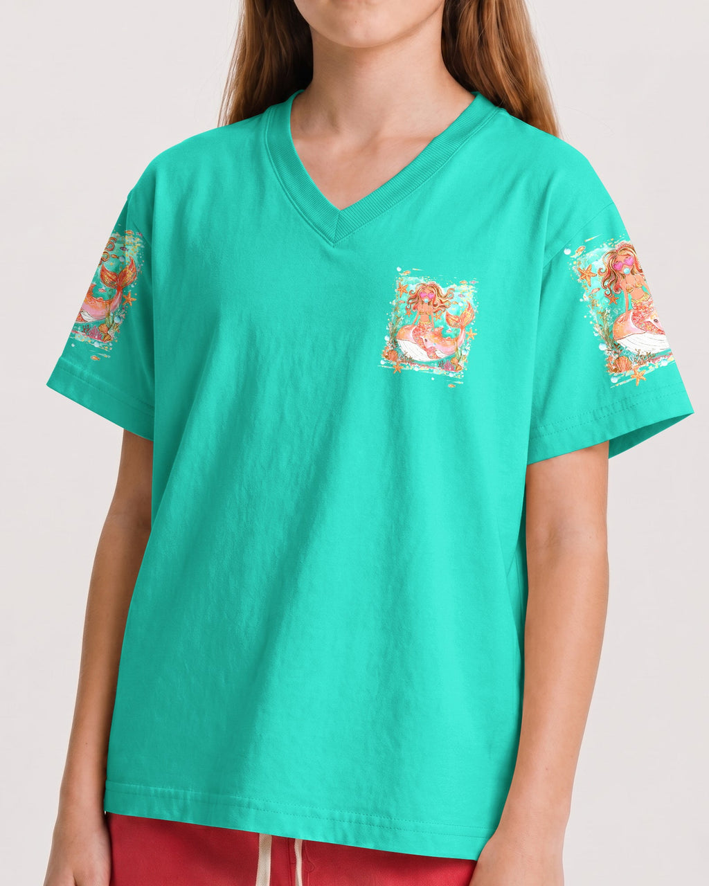 MERMAID KISSES STARFISH WISHES KIDS ALL OVER PRINT - TLHN0806261